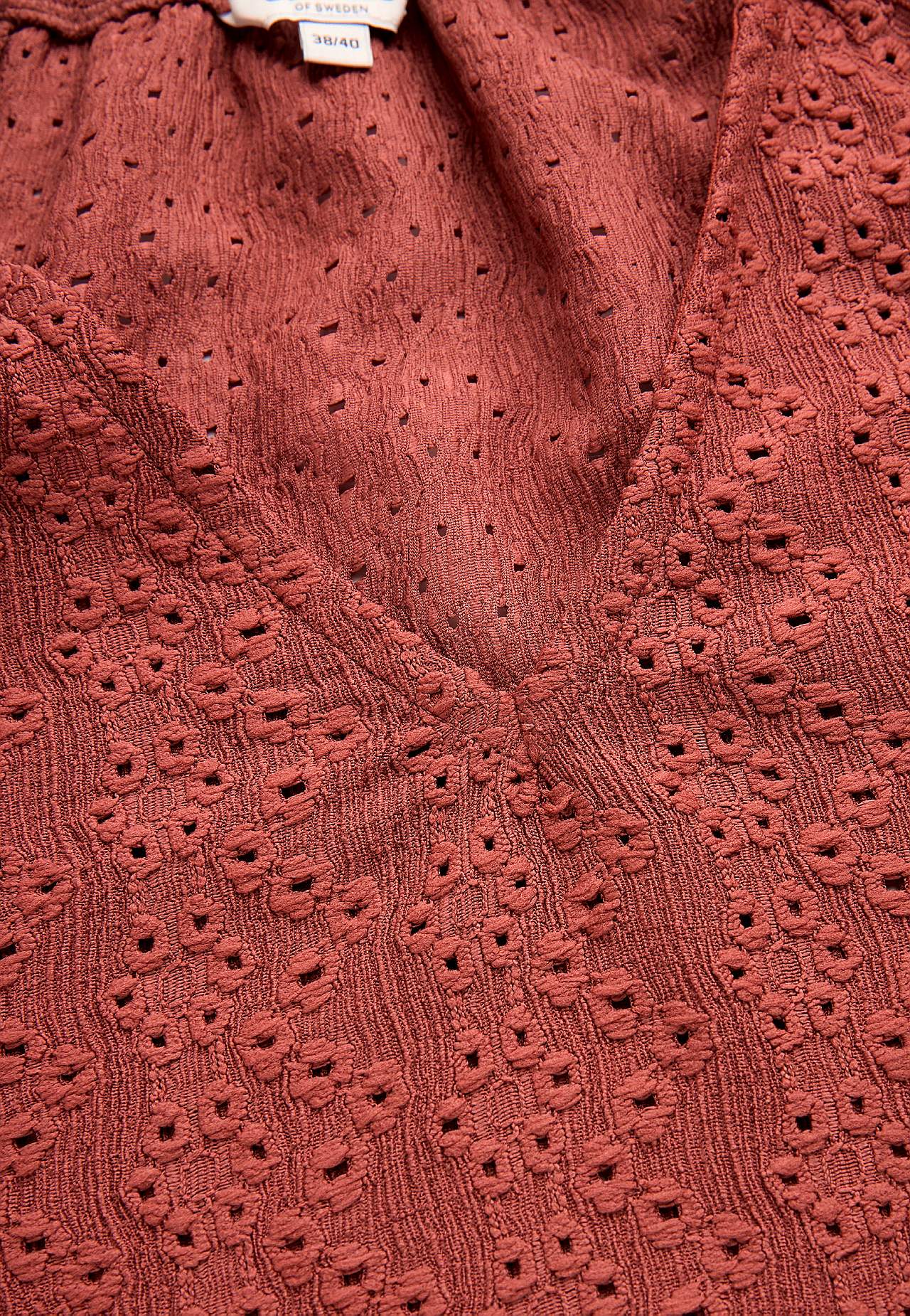 Jersey tuniq with hole embroidery