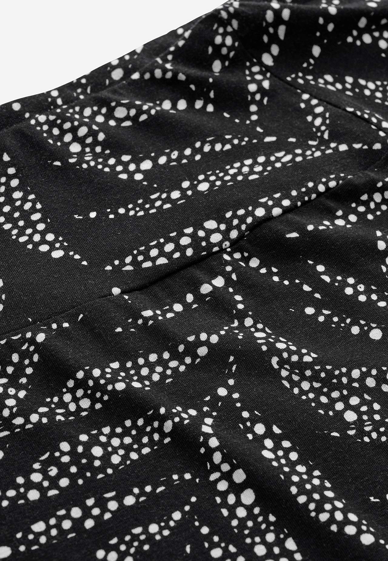 Flared jersey skirt
