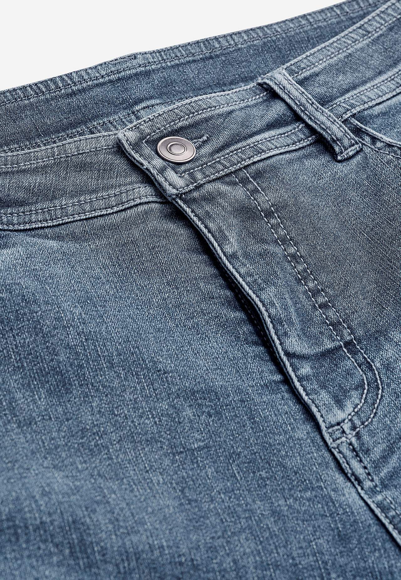 Wide jeans in denim with superstretch