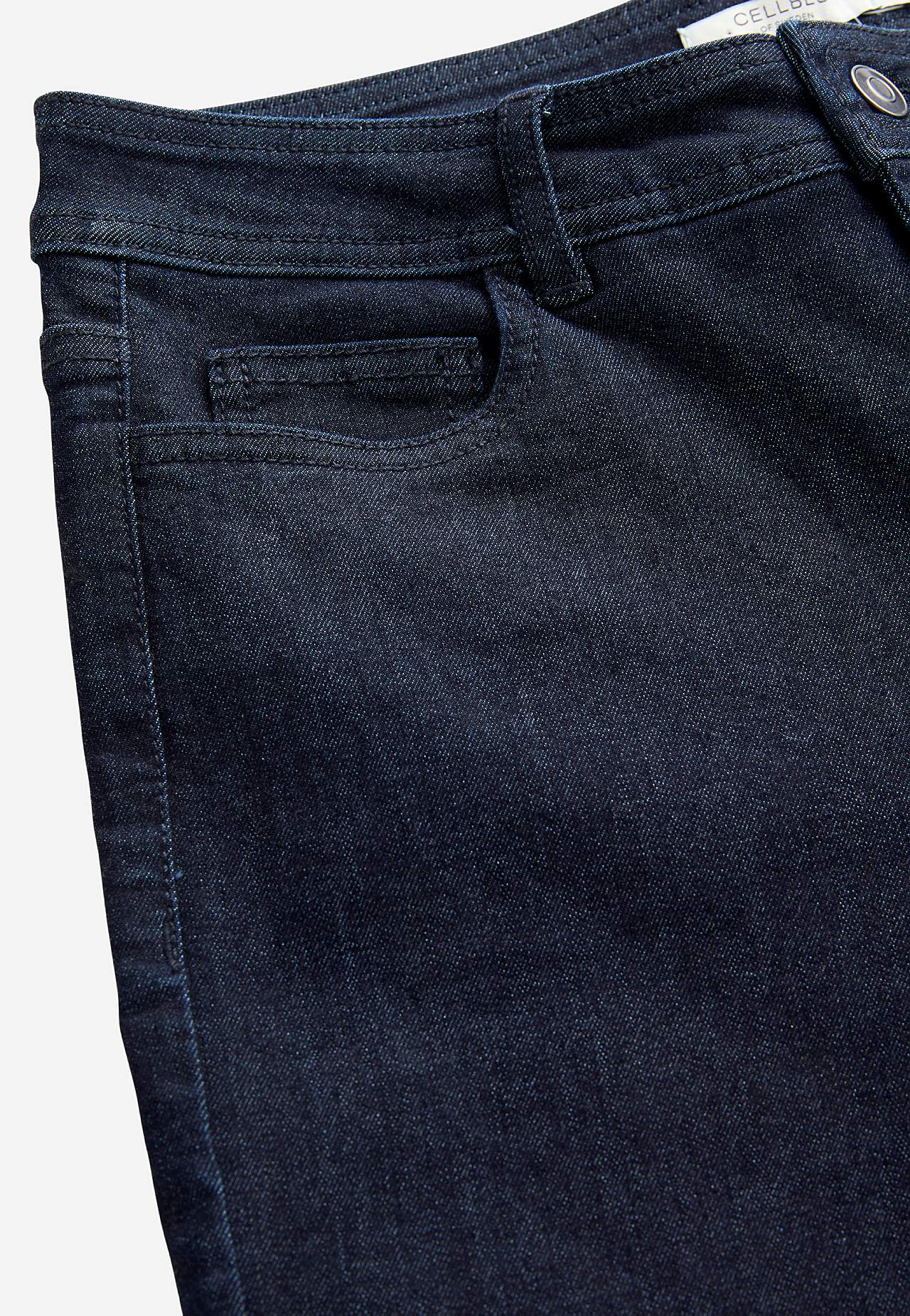Wide jeans in denim with superstretch