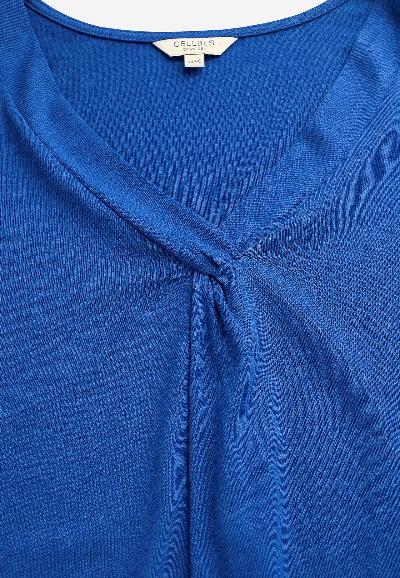 Jersey top with cap sleeves