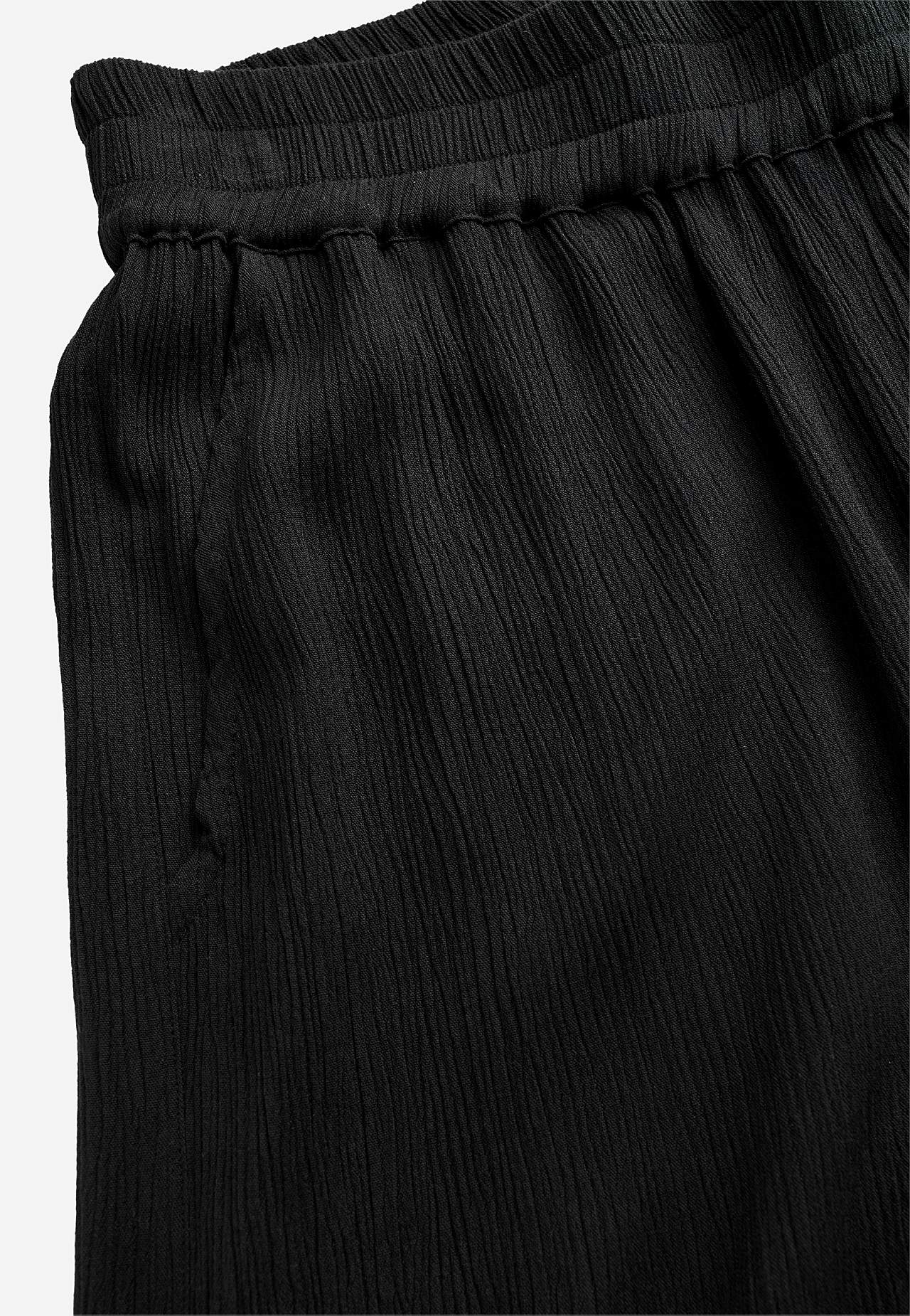 Crepe culotte trousers
