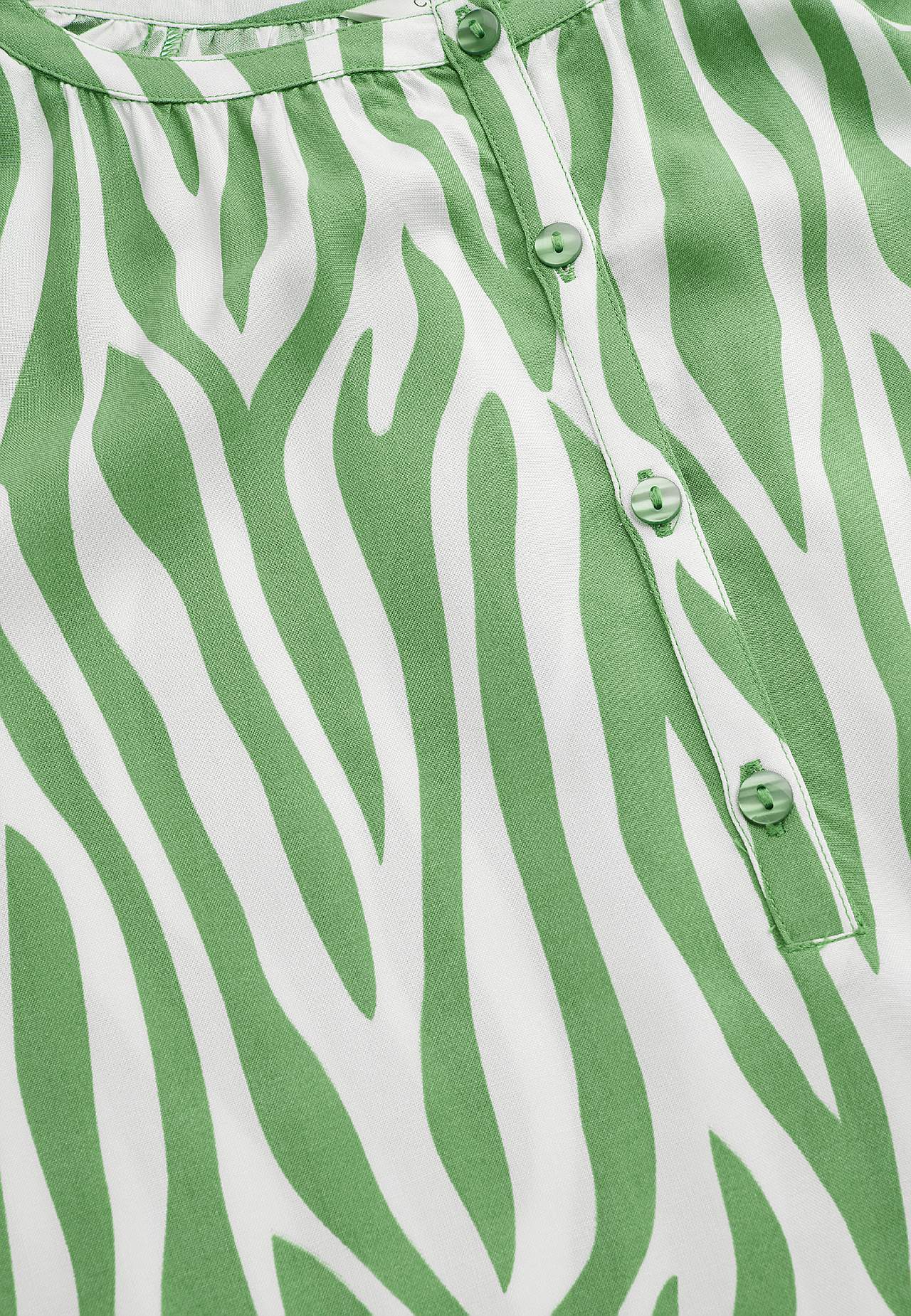 Woven, patterned tunic