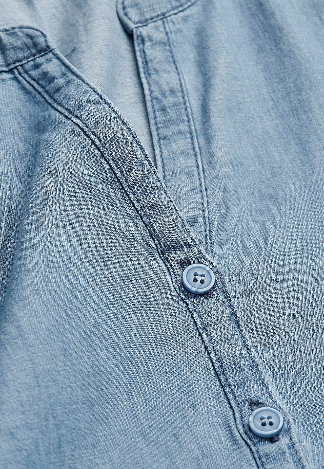 Denim dress with buttons