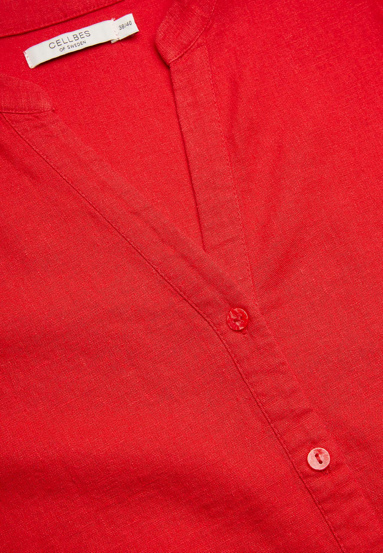 Blouse in linen mix
