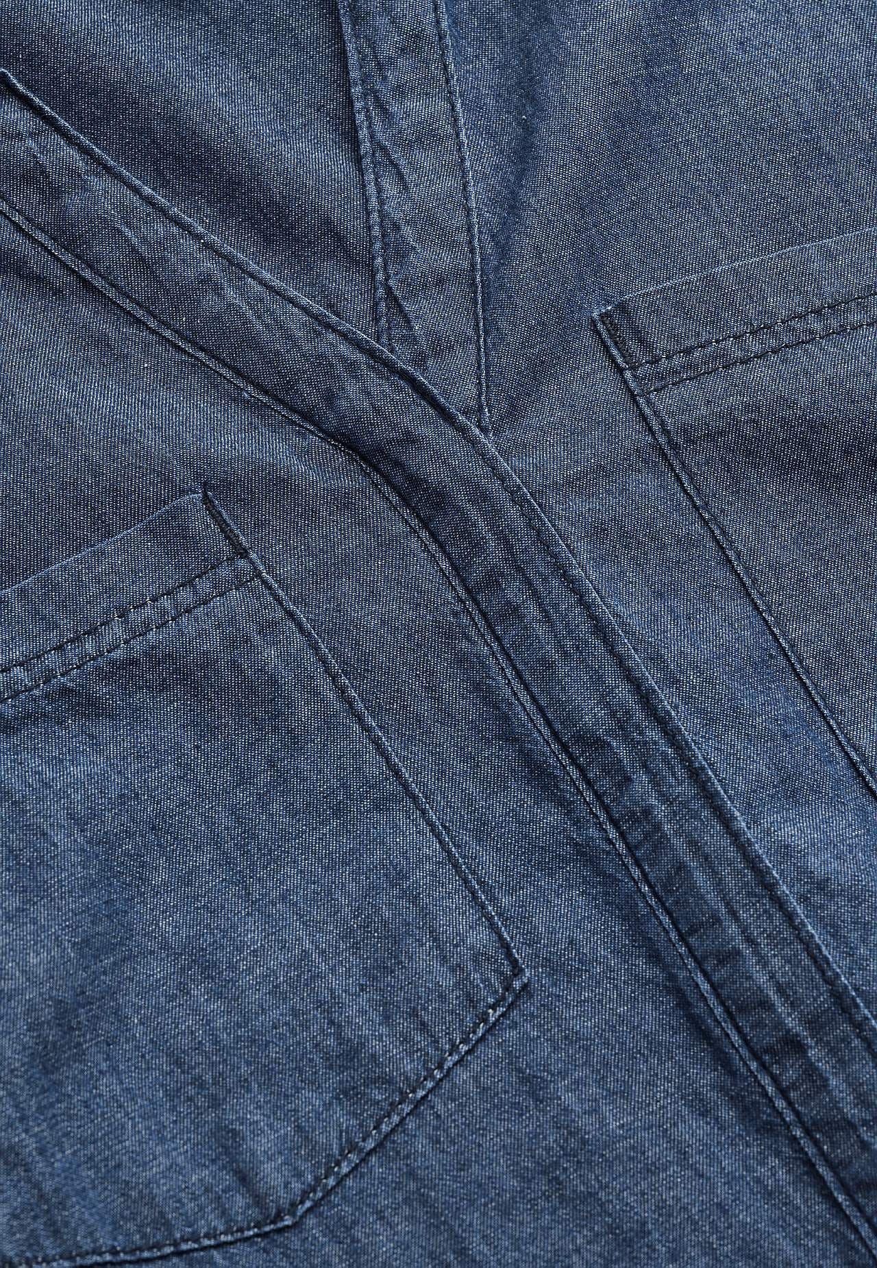 Denim shirt with buttons