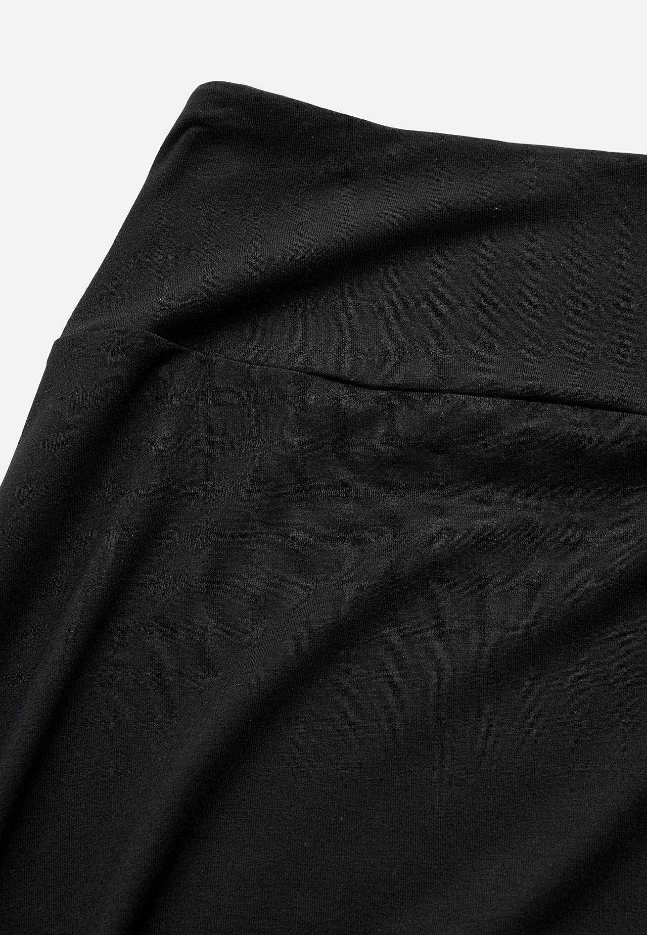 Long, flared jersey skirt