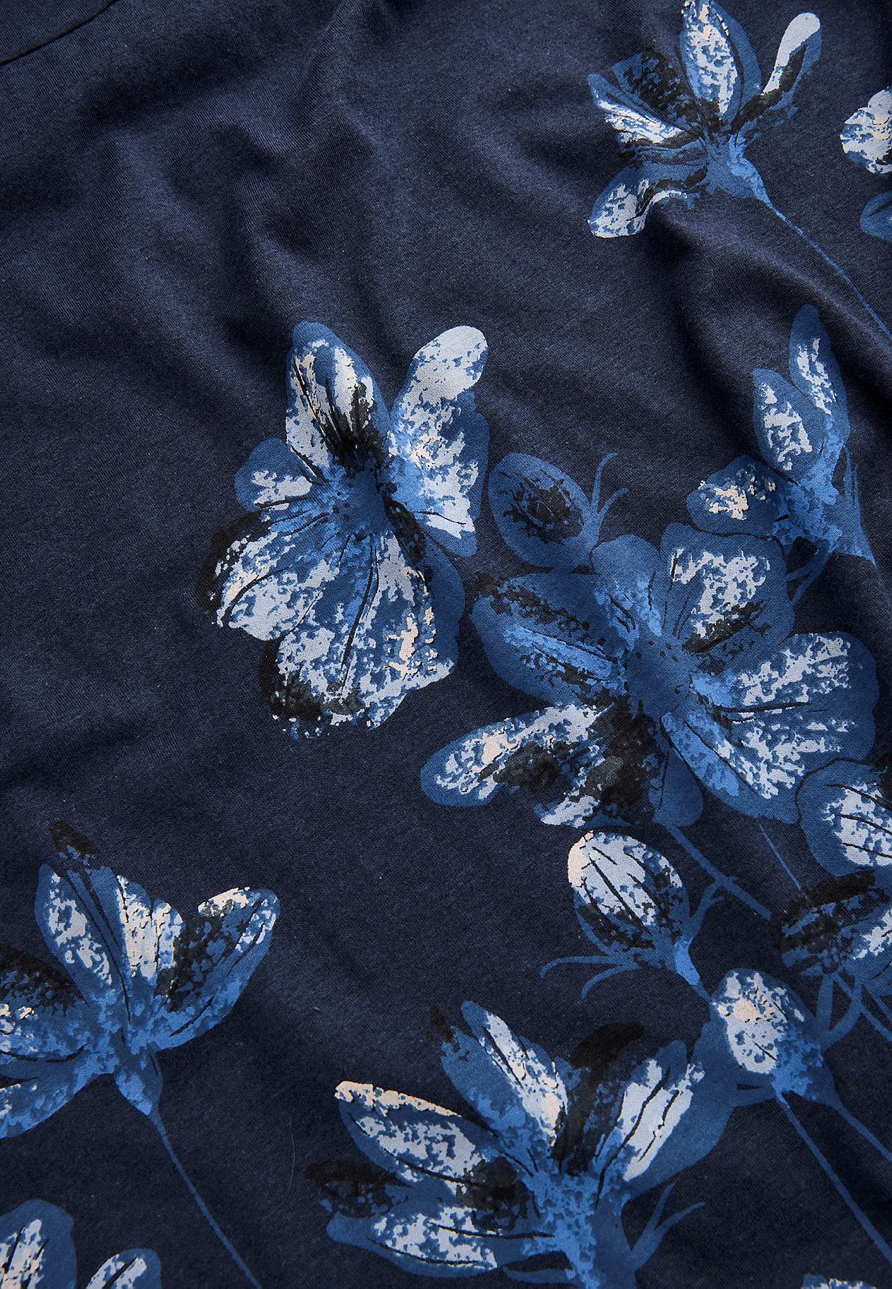 Jersey dress with floral pattern