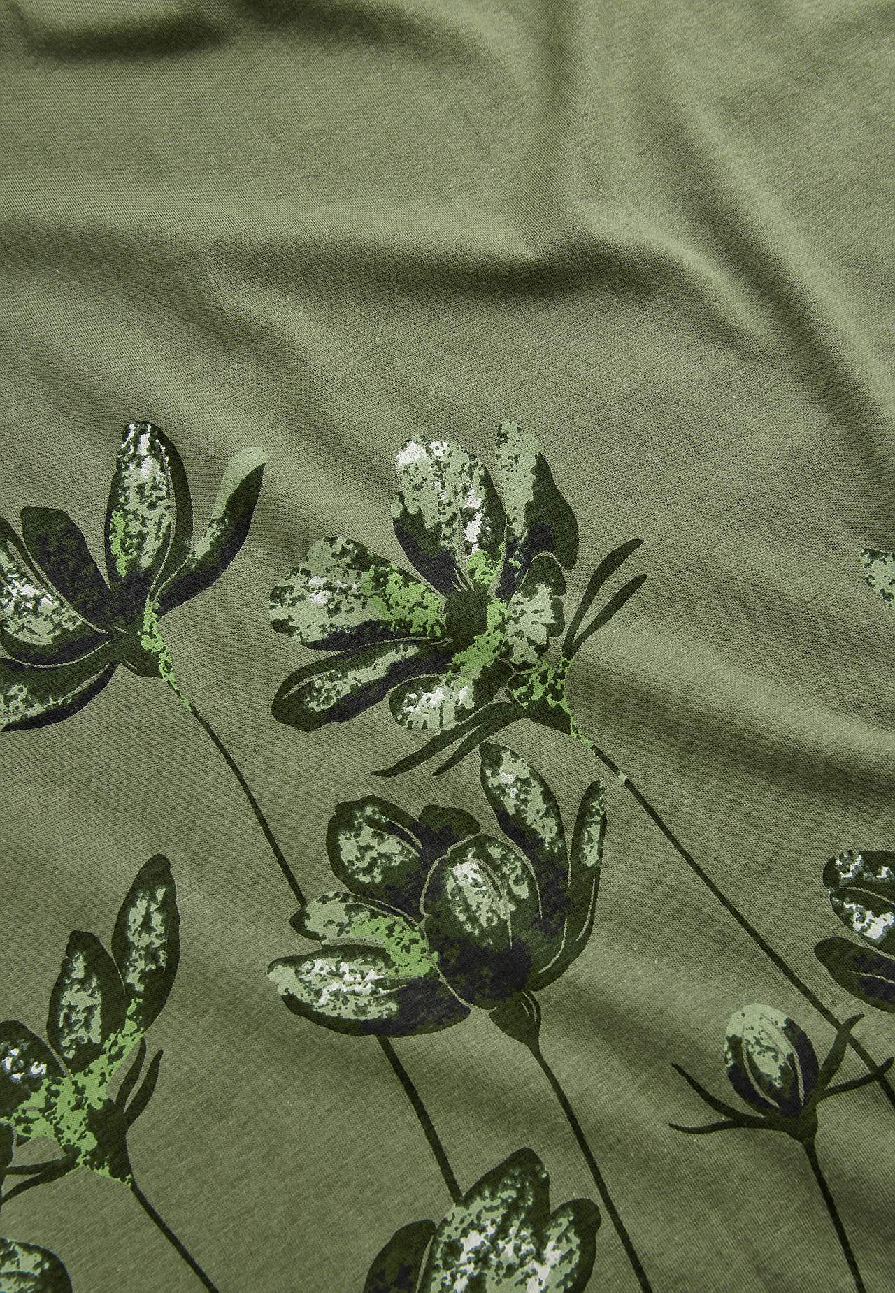 Jersey dress with floral pattern