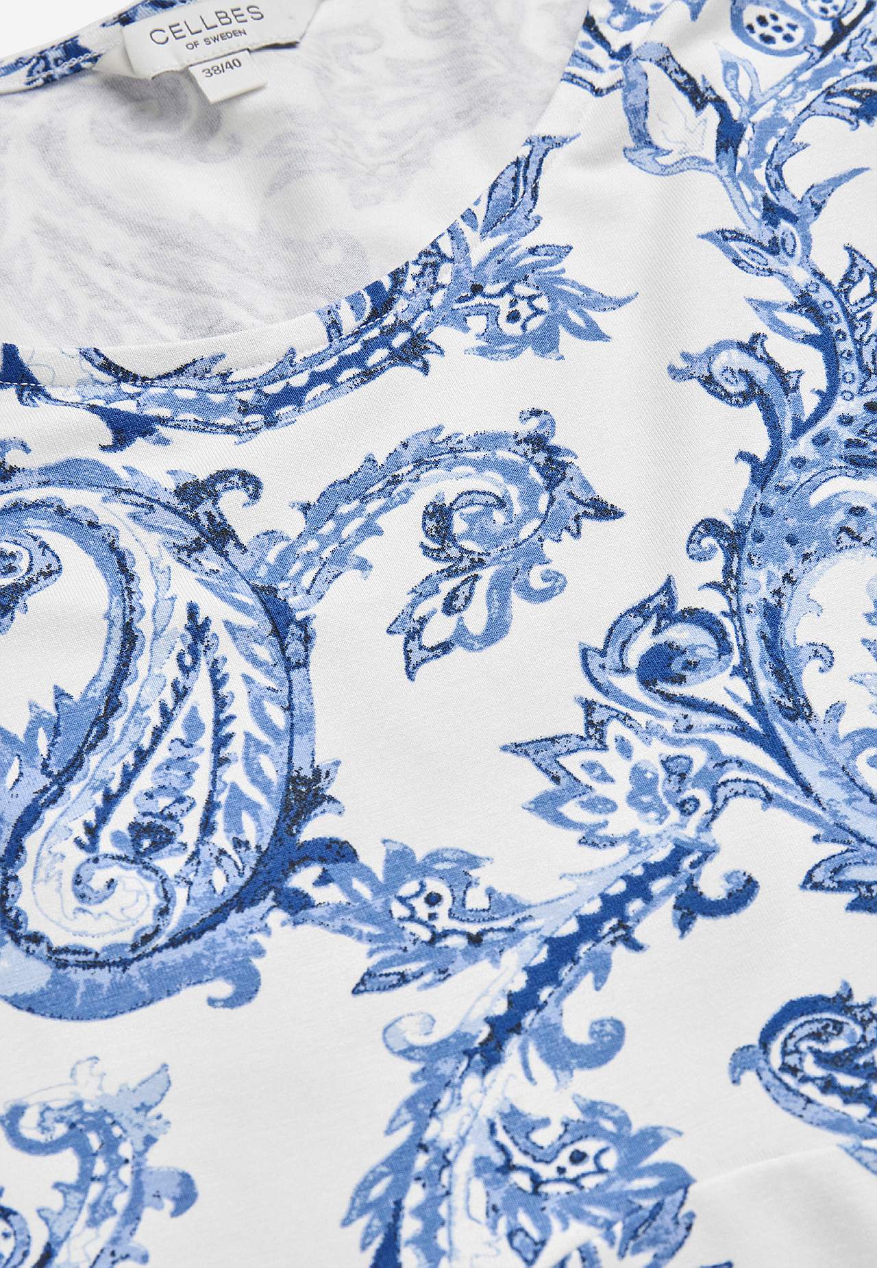 Patterned jersey top