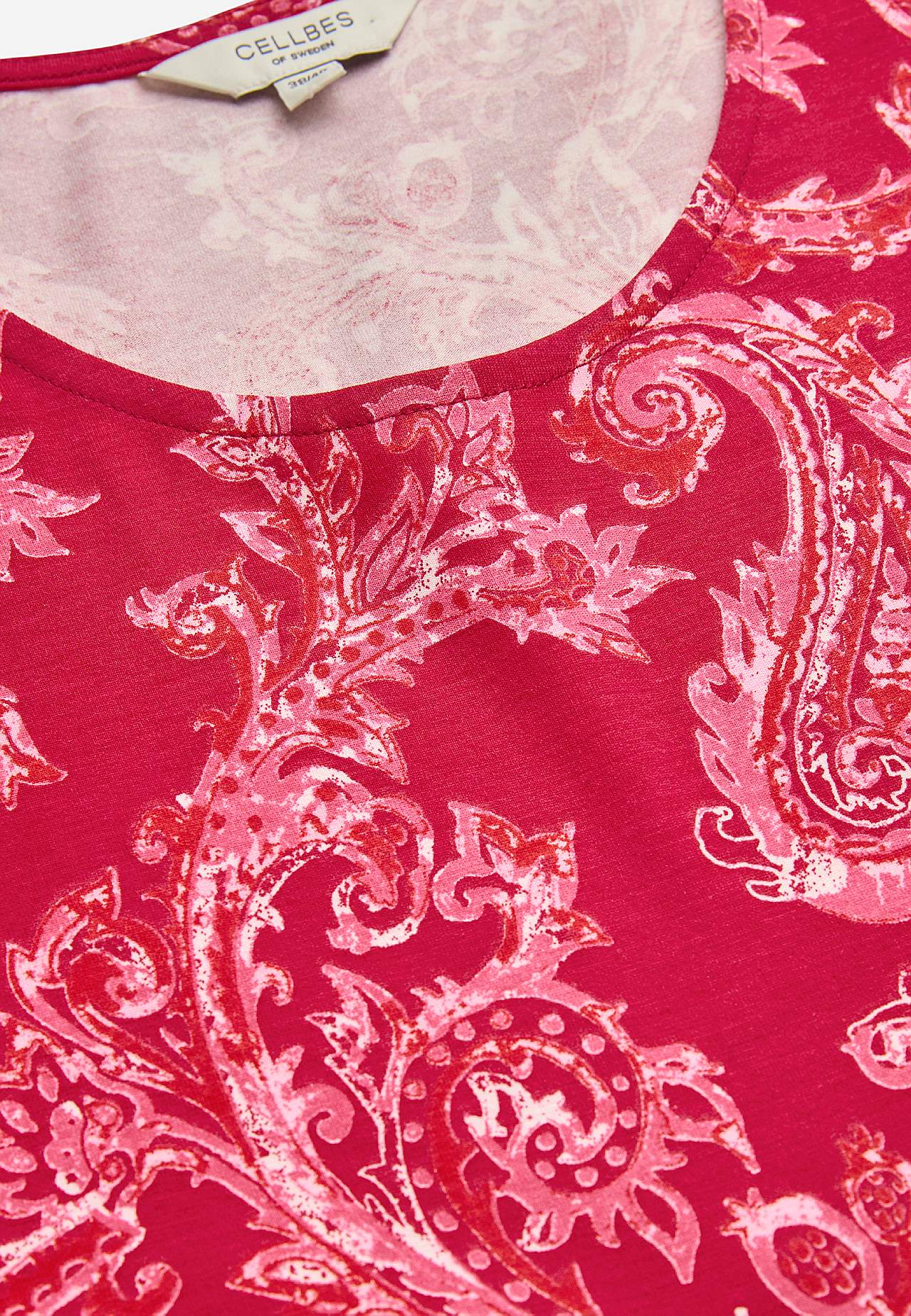 Patterned jersey top