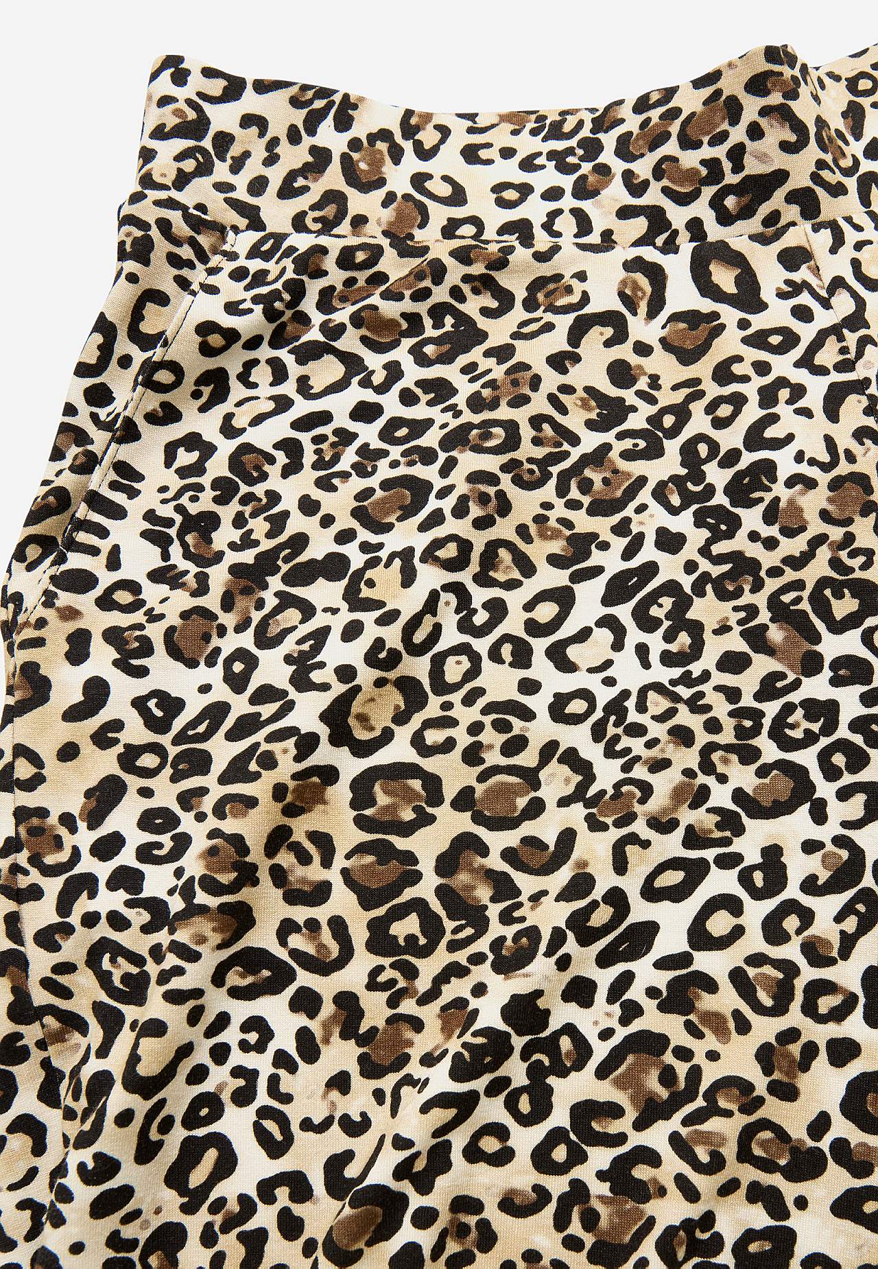 Leopard jersey pants