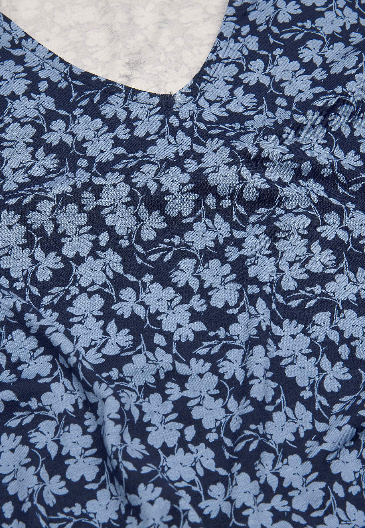 Jersey top with flounce sleeves