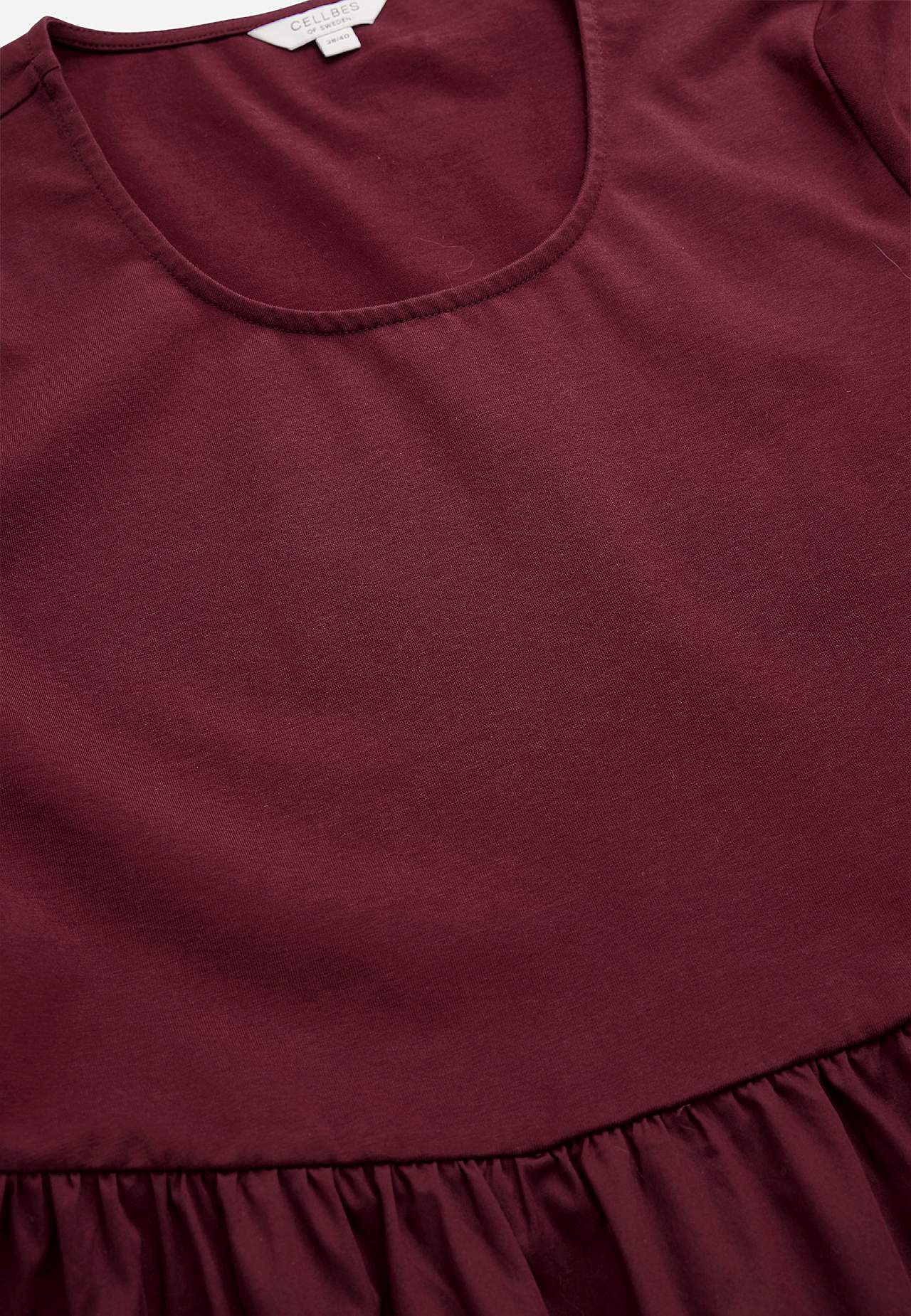 Dress in poplin and tricot