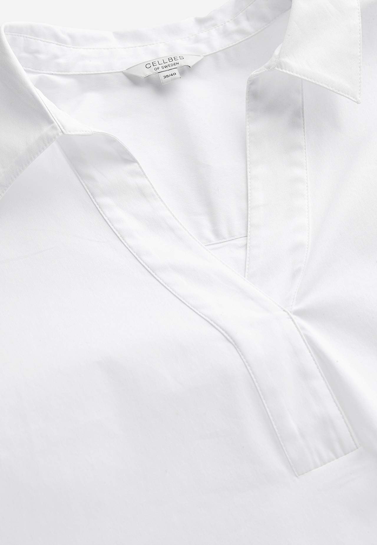 Woven tunic in poplin