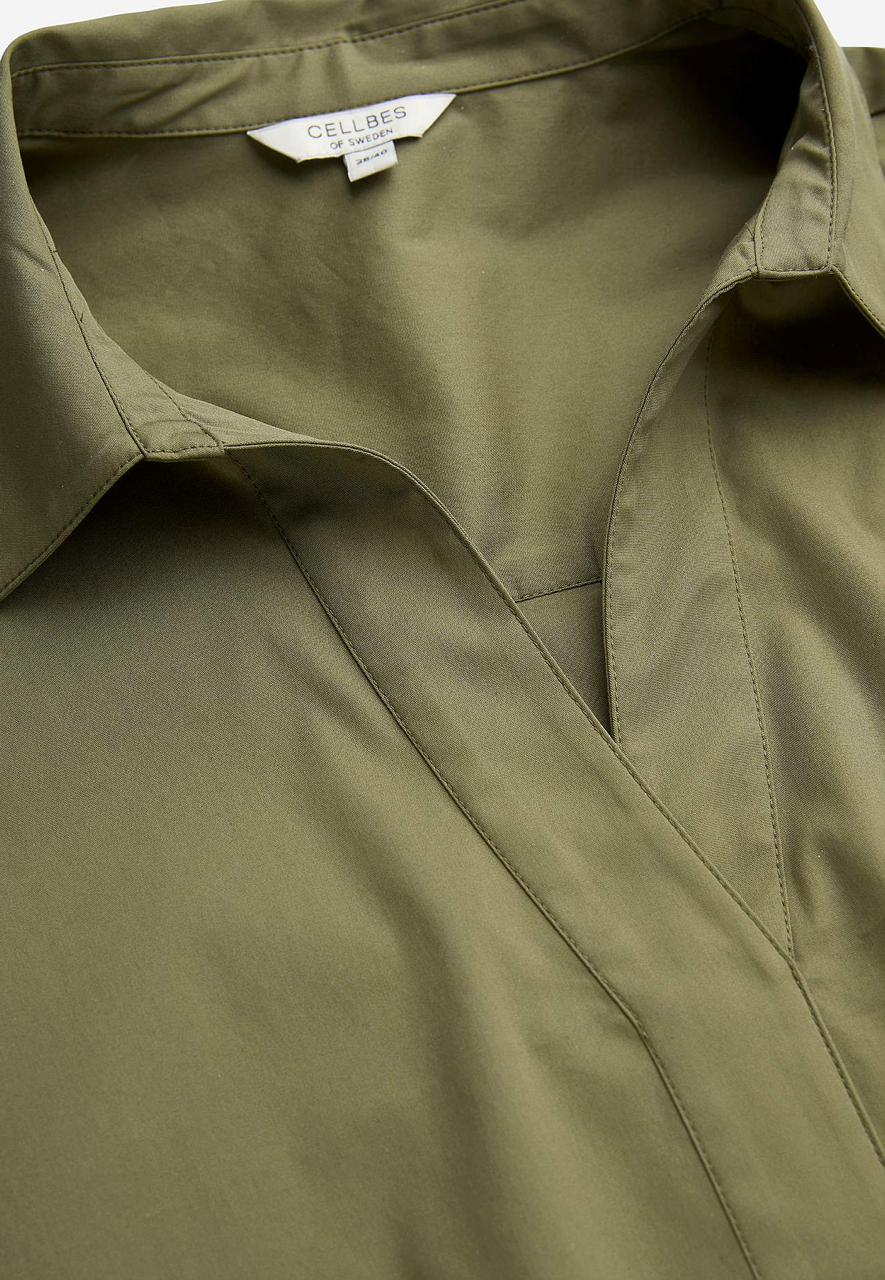 Woven tunic in poplin