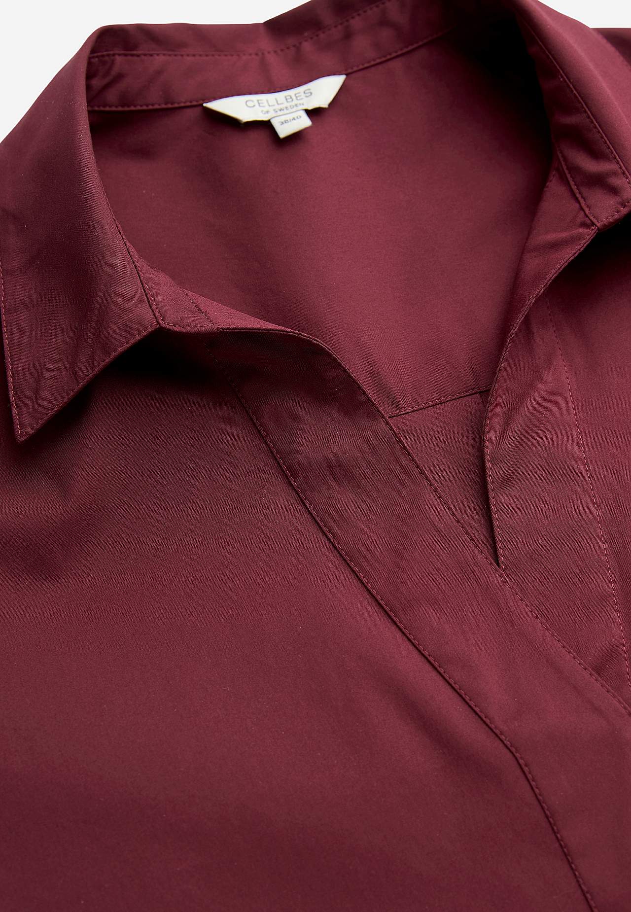 Woven tunic in poplin