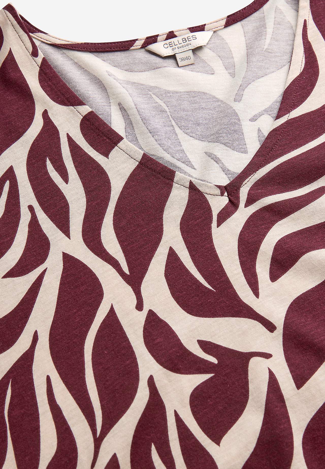 Patterned jersey tuniq with pockets