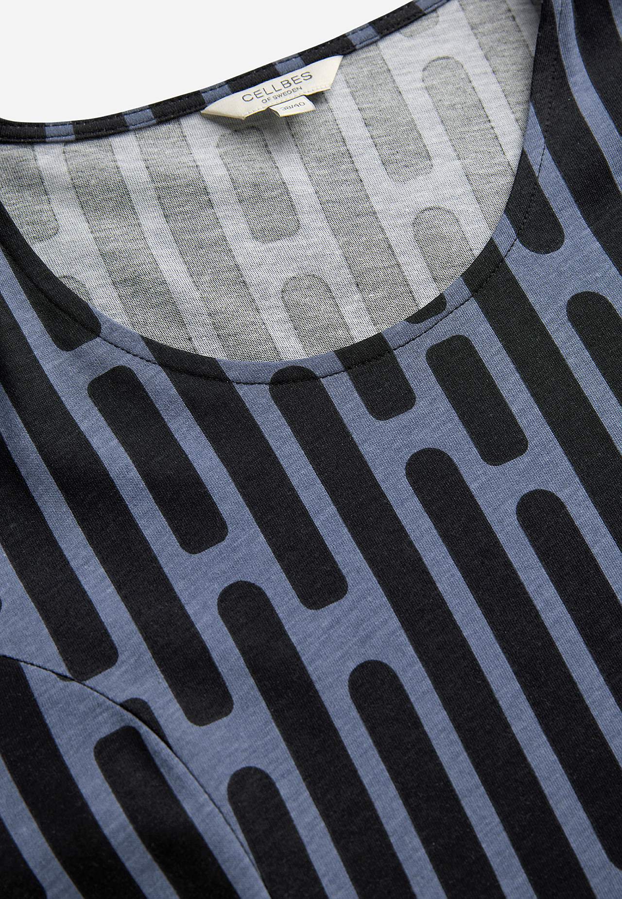 Patterned jersey dress with pockets