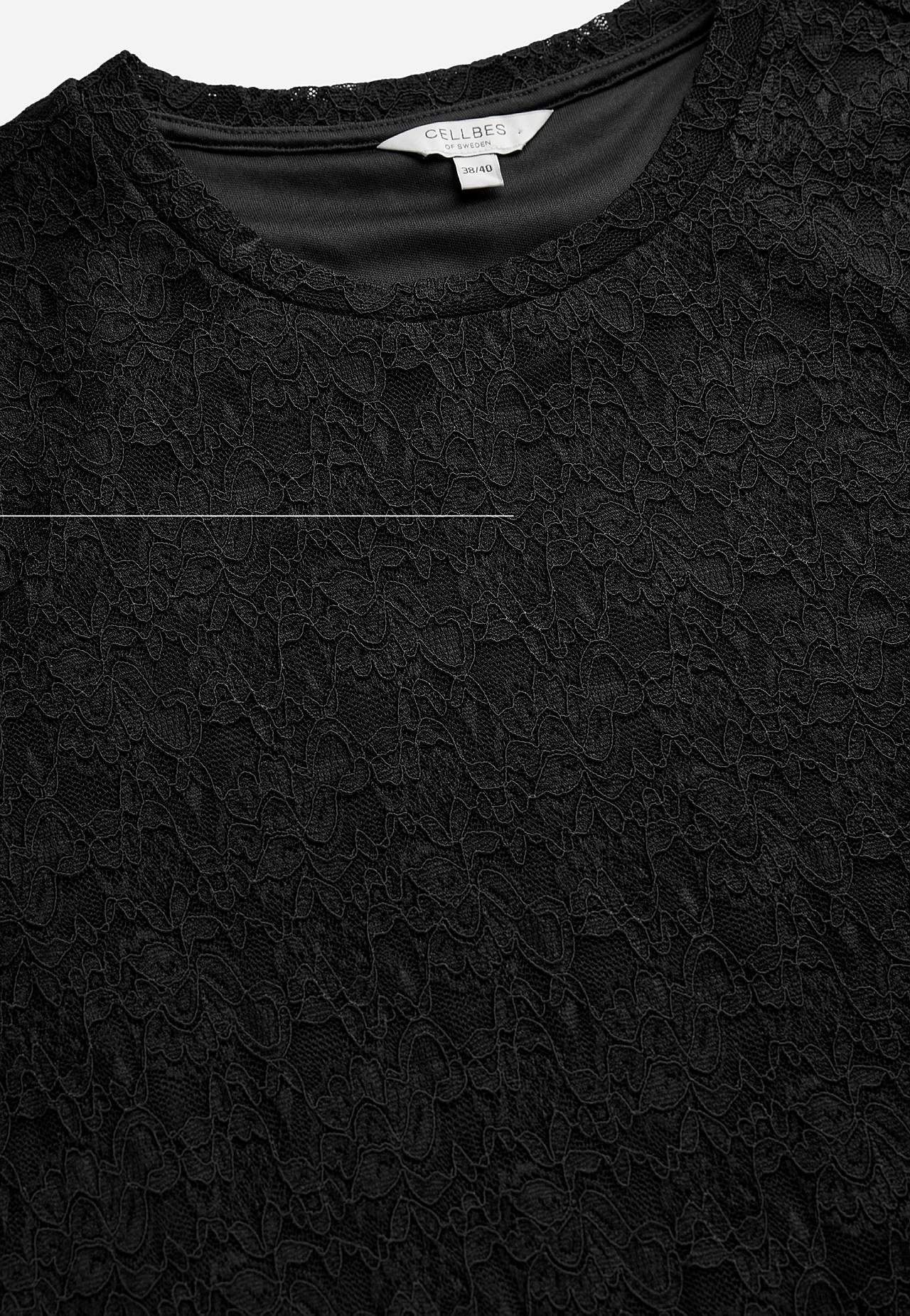 Lace tunic with round neck