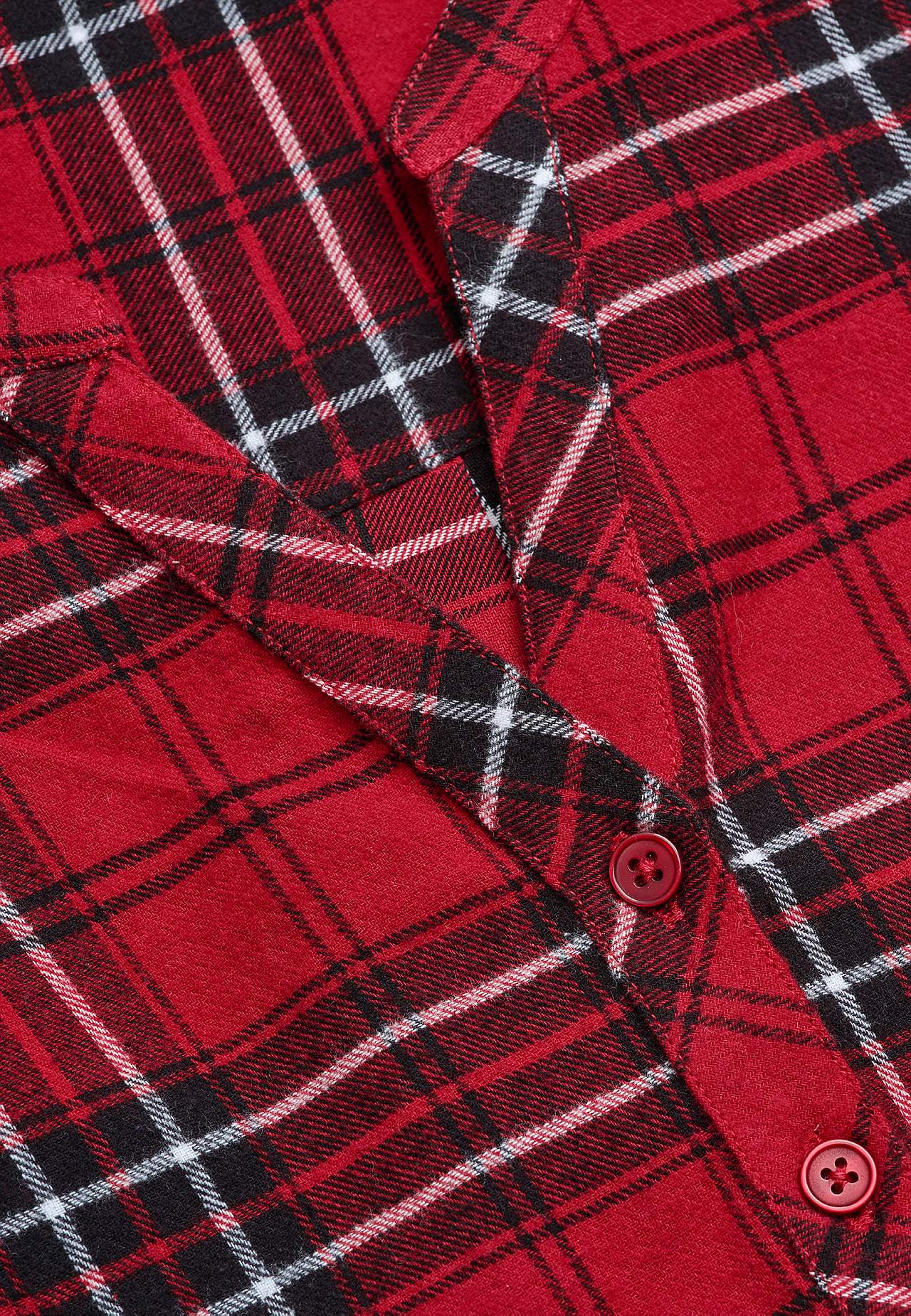 Tunic in flannel with pockets