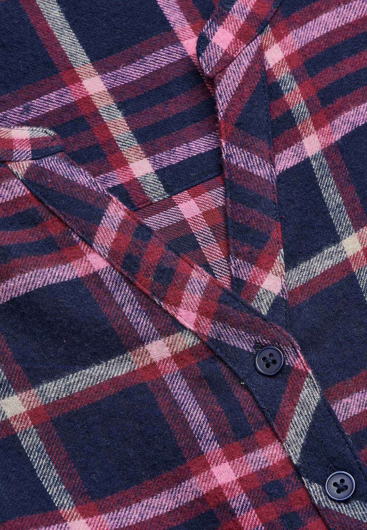 Tunic in flannel with pockets