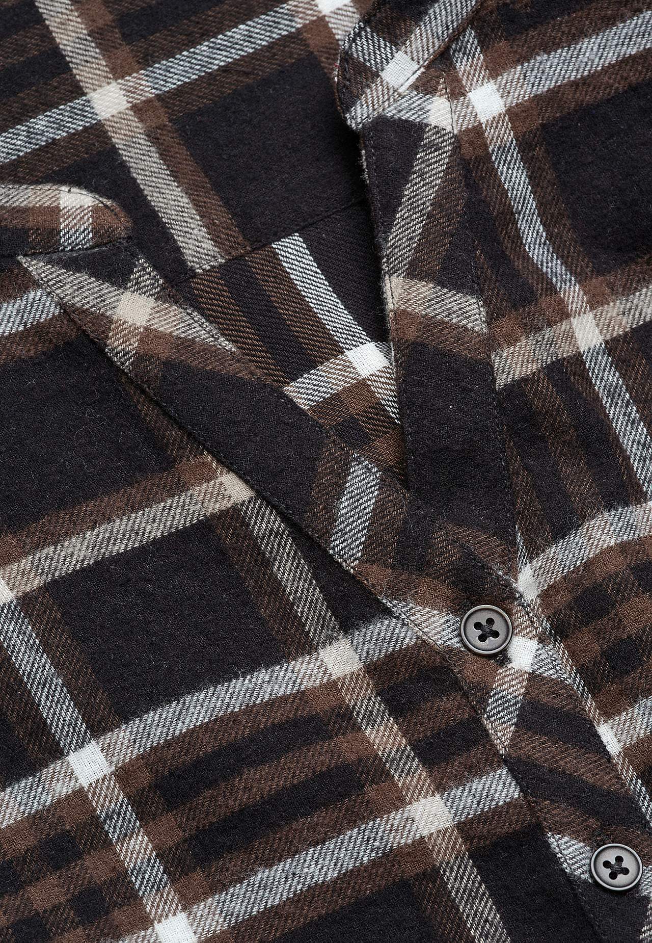 Tunic in flannel with pockets