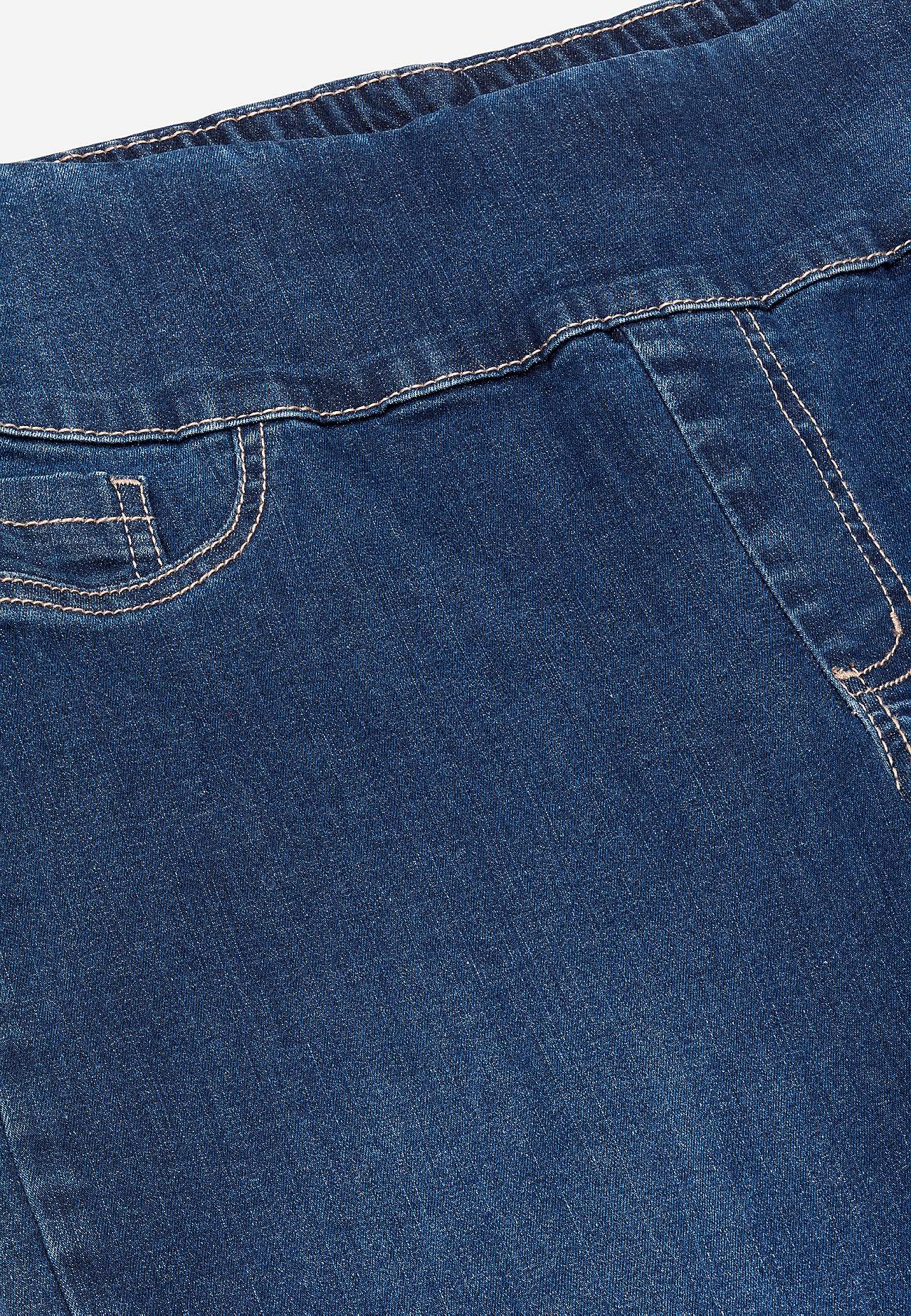 Jeans with high elasticized waist