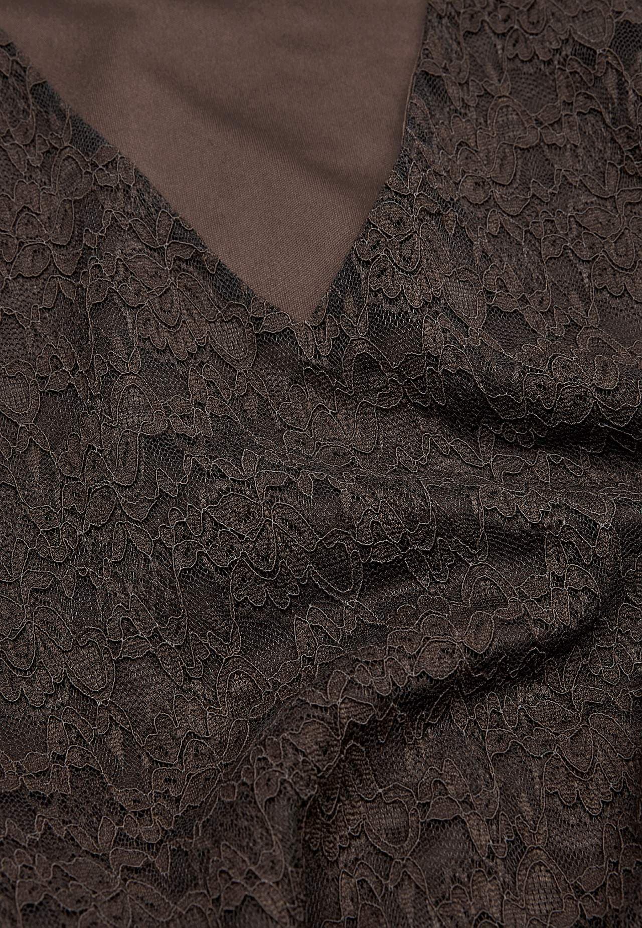 V-neck lace dress
