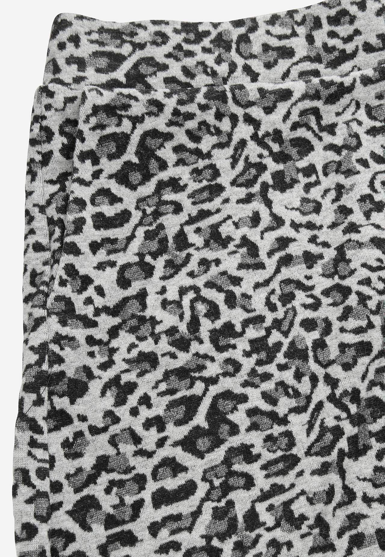 Flared jersey skirt with pockets