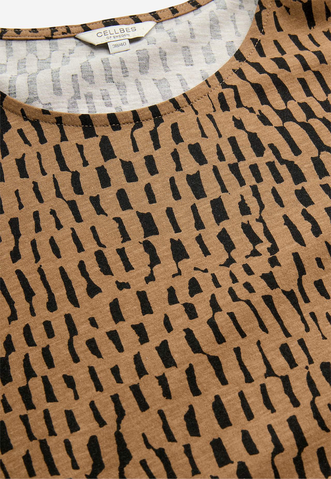Patterned jersey tuniq with pockets