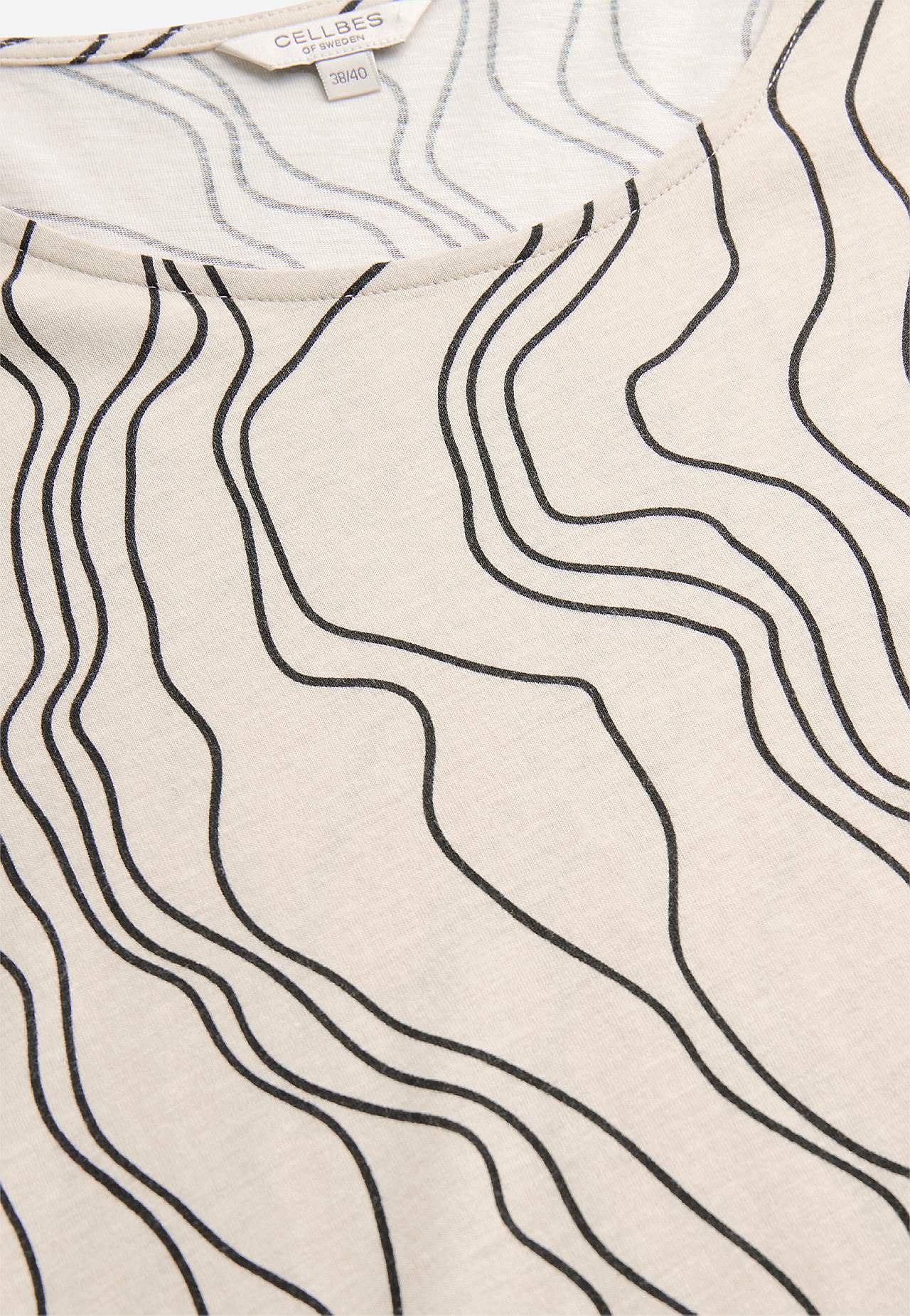 Patterned jersey tuniq with pockets