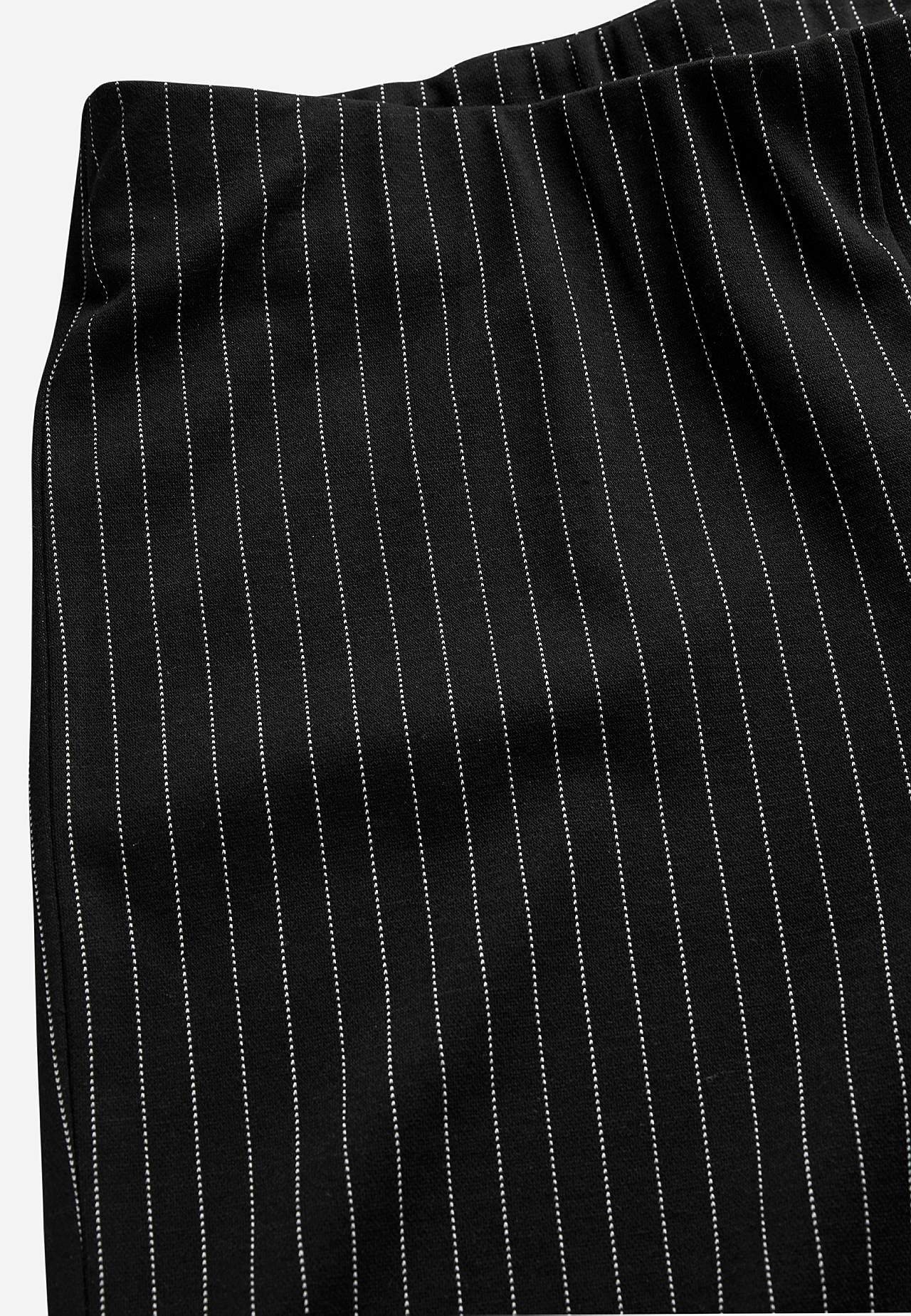 Jersey pants with straight legs