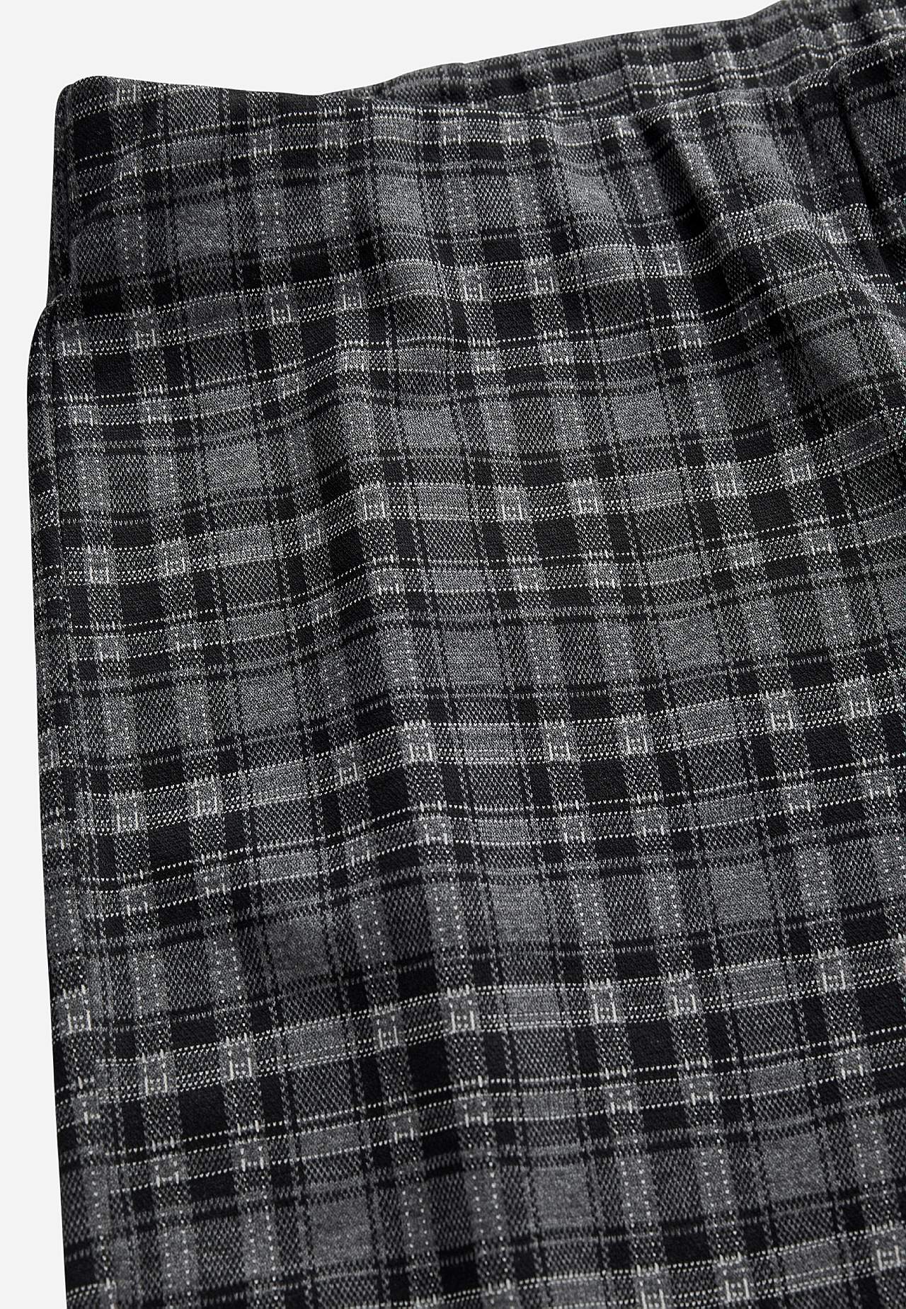 Jersey pants with straight legs