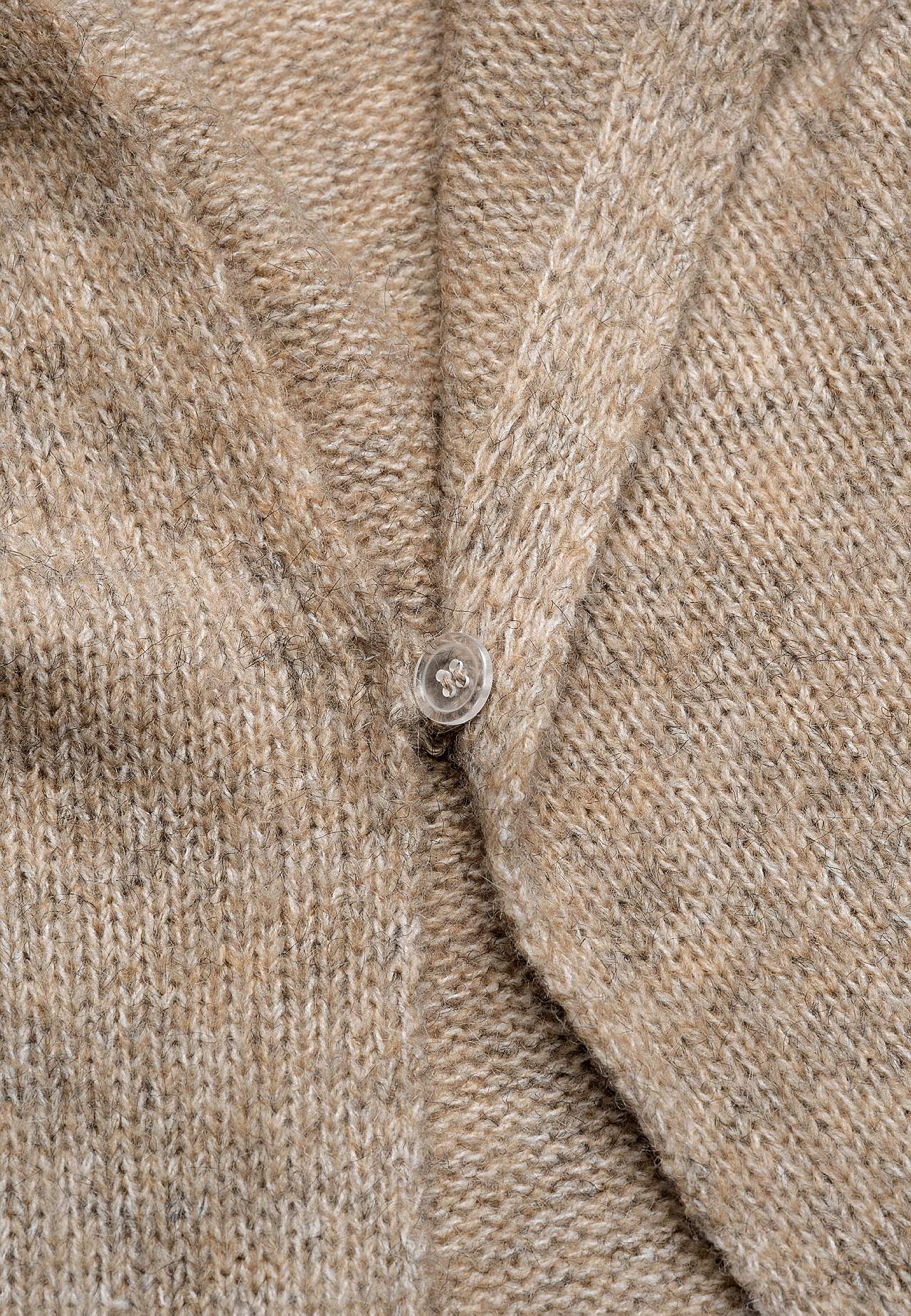 Knitted, long cardigan