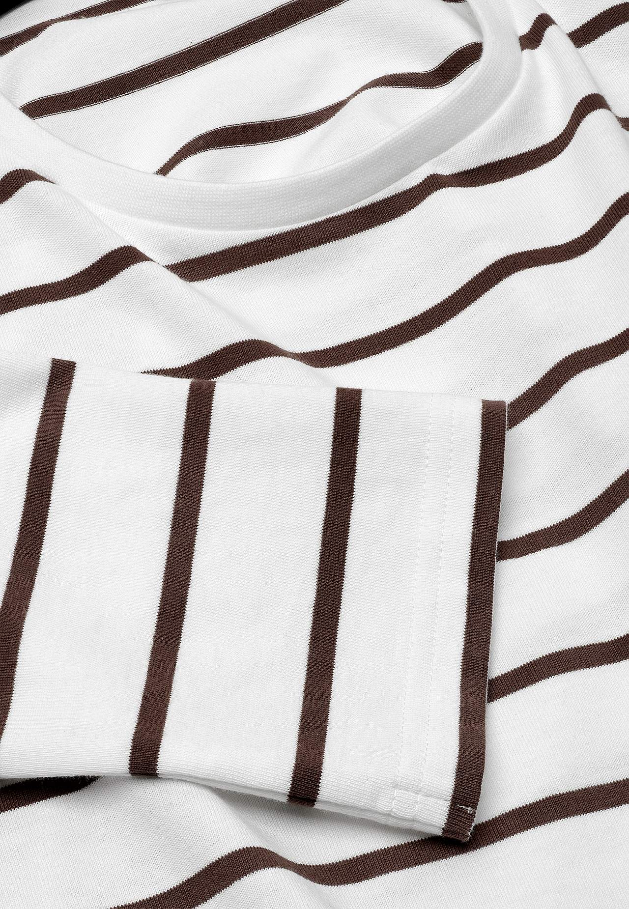 Striped jersey top in organic cotton