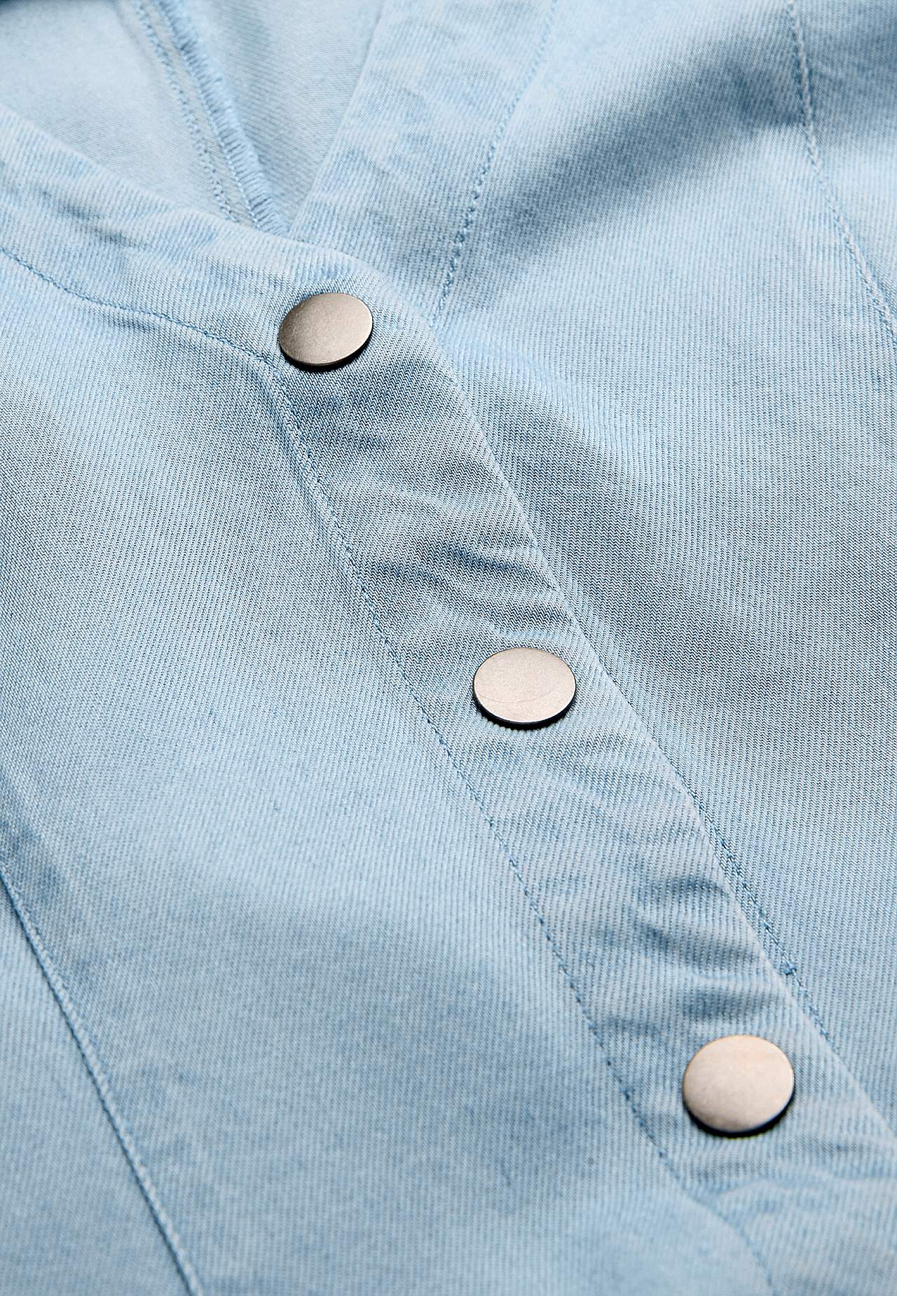 Ultra-soft Premium denim dress with buttons