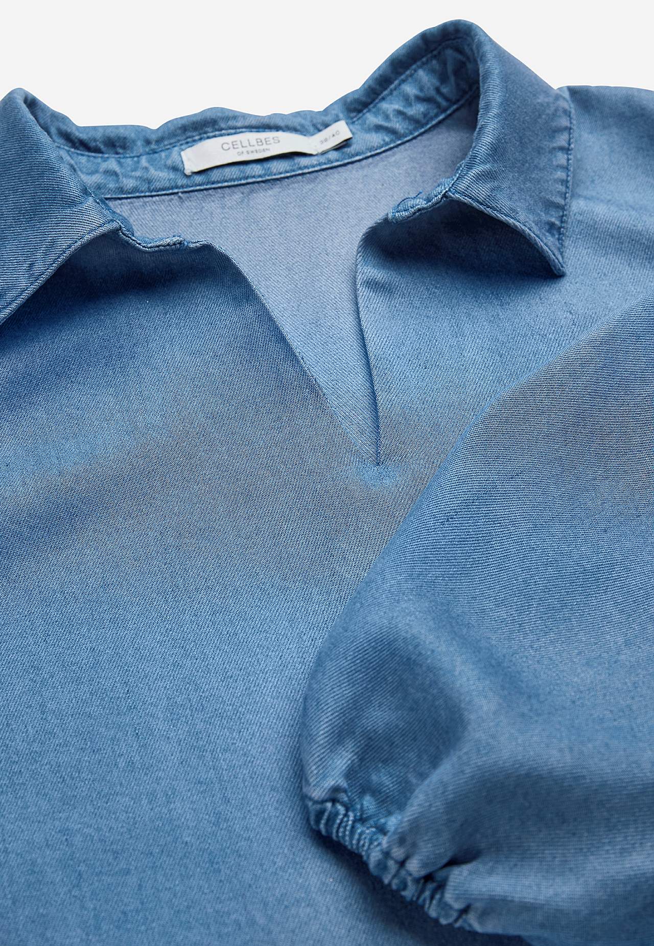 Ultra-soft Premium denim dress with collar