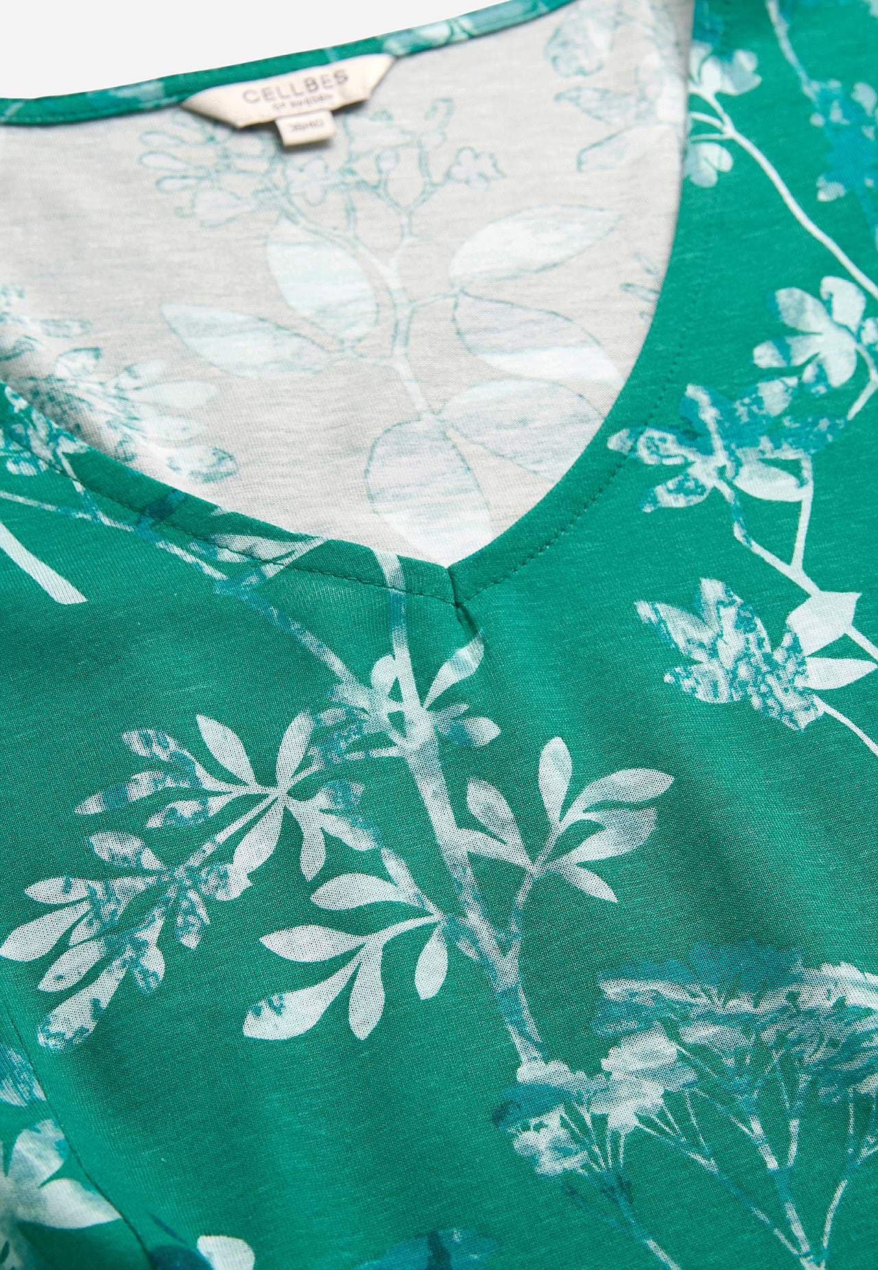 Patterned jersey dress with pockets