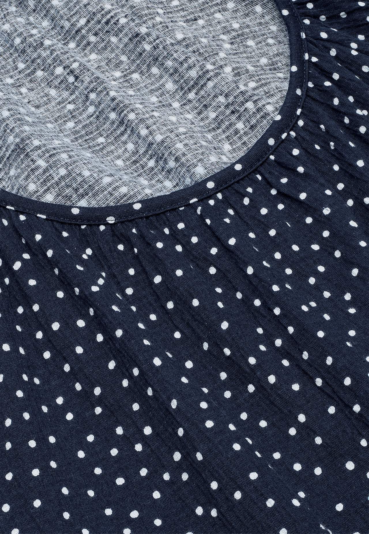Dotted, crinkled jersey dress