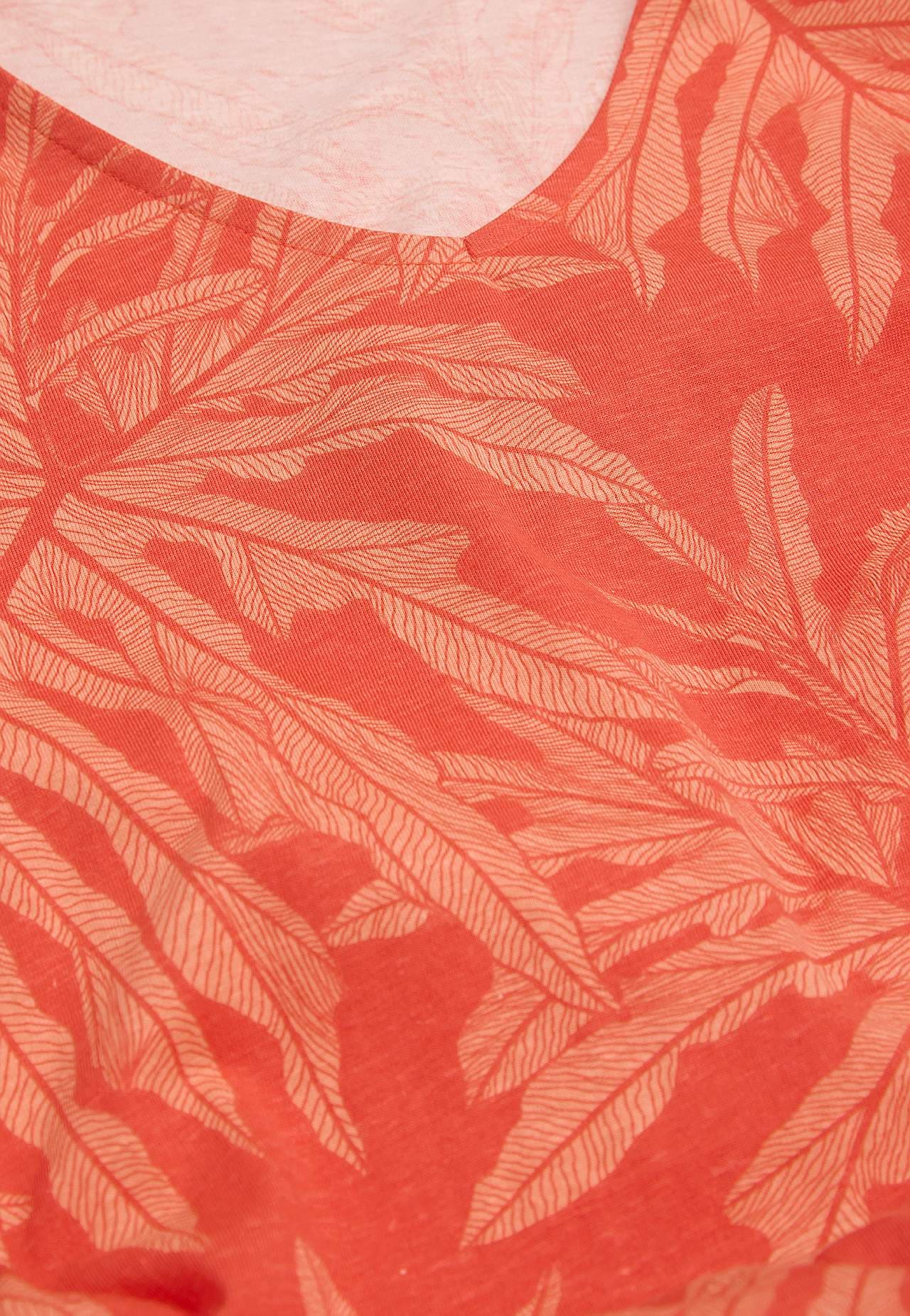 Tunic top in organic cotton with pockets