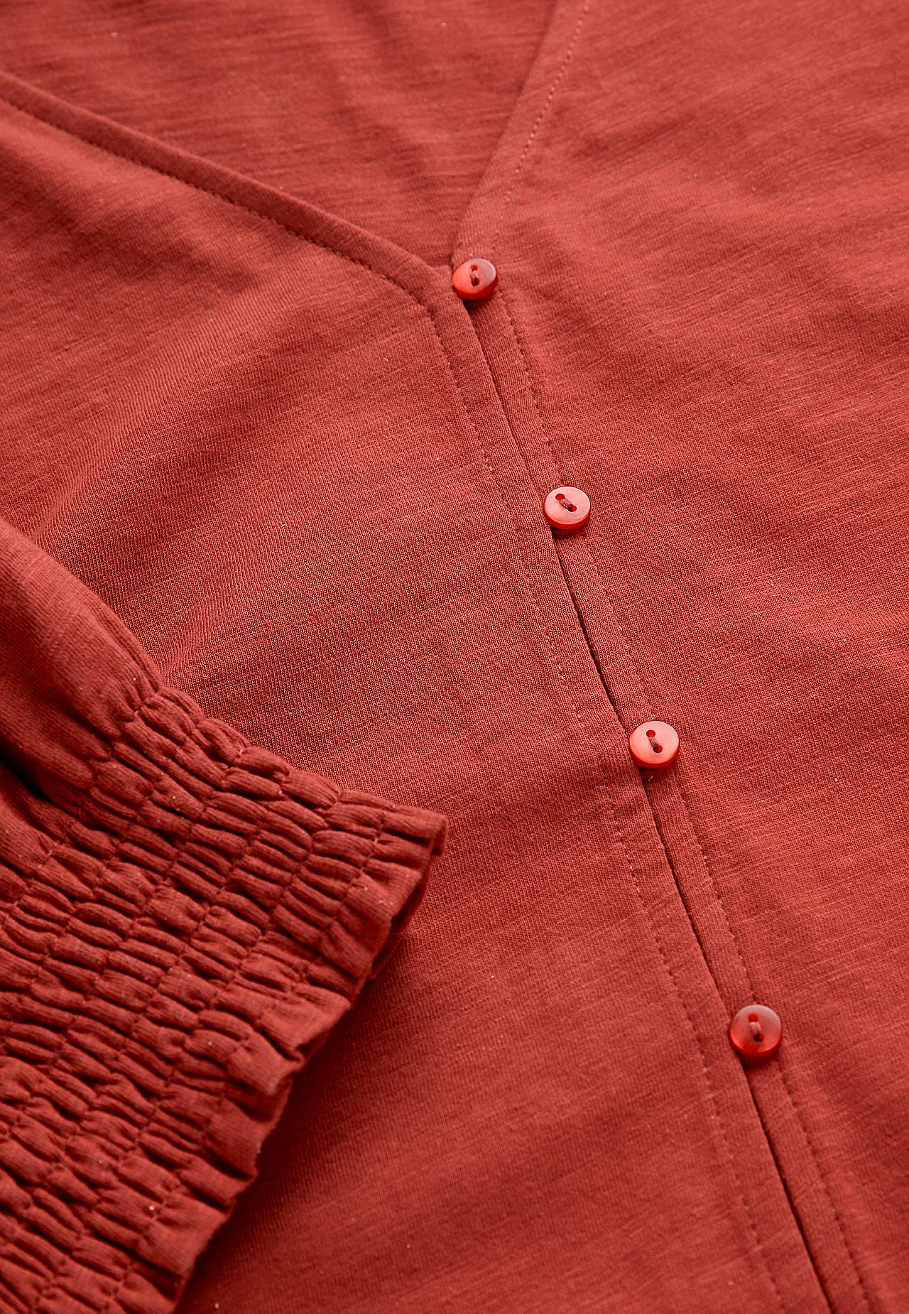 Jersey top with buttons