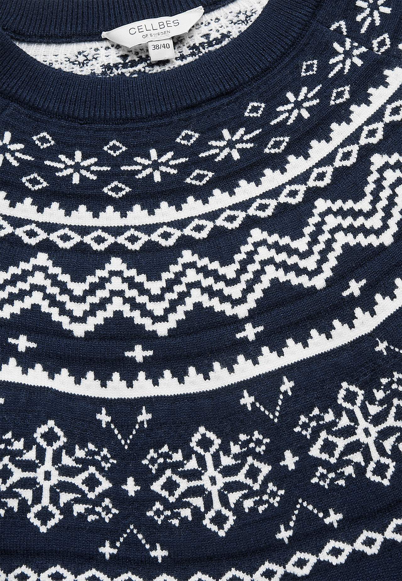 Jacquard-kudottu, kuviollinen tunika