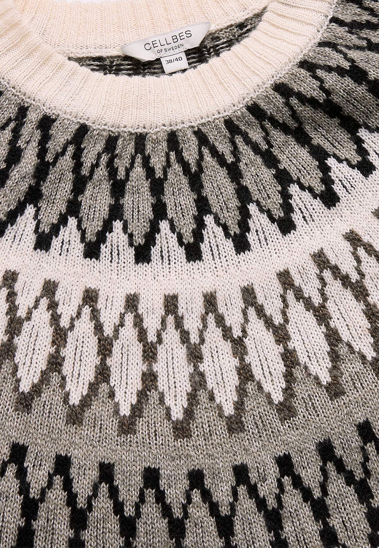 Jacquard-kudottu, pitkä pusero