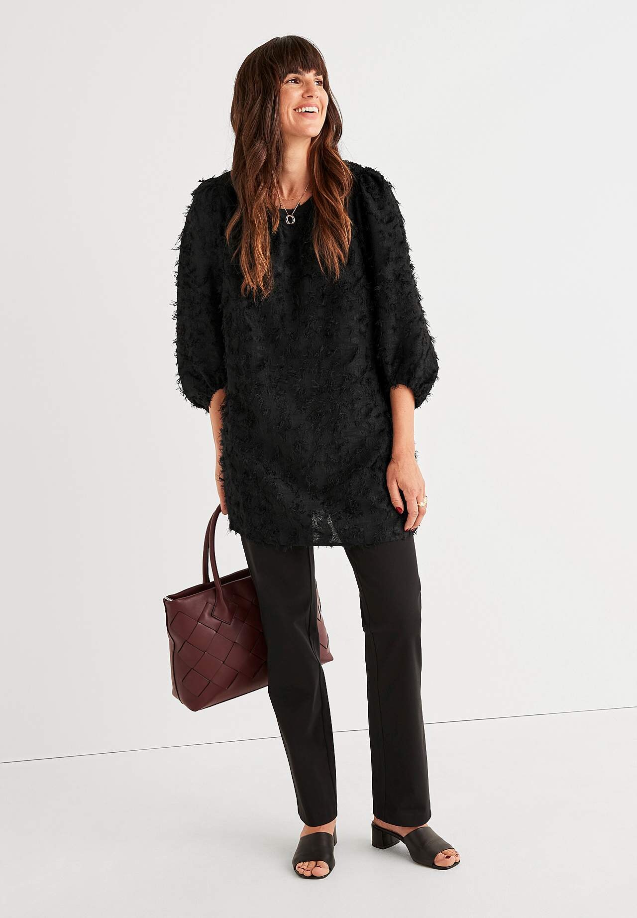 Jacquard-weave tunic Stina