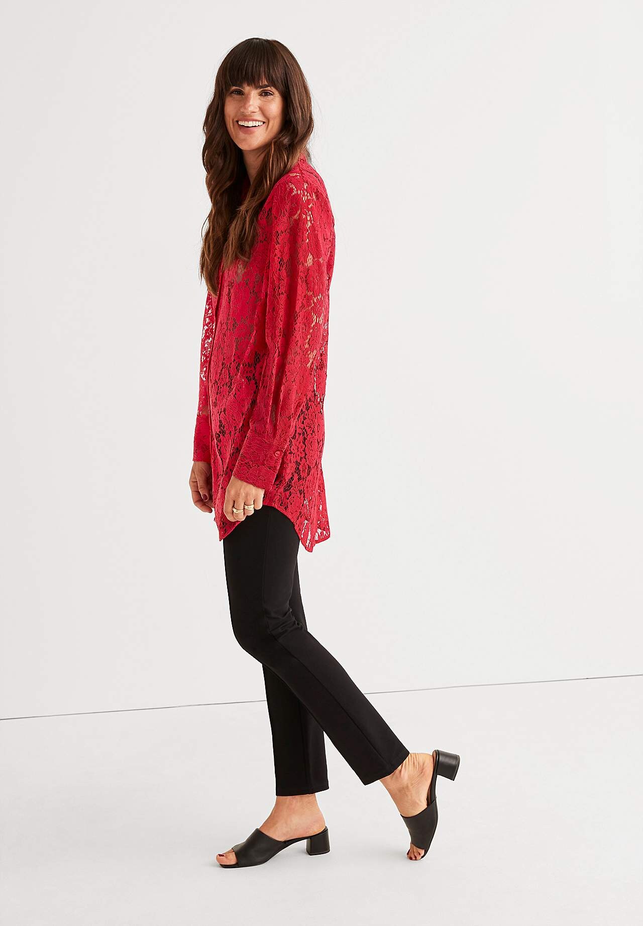 Long-sleeved lace tunic Ariel