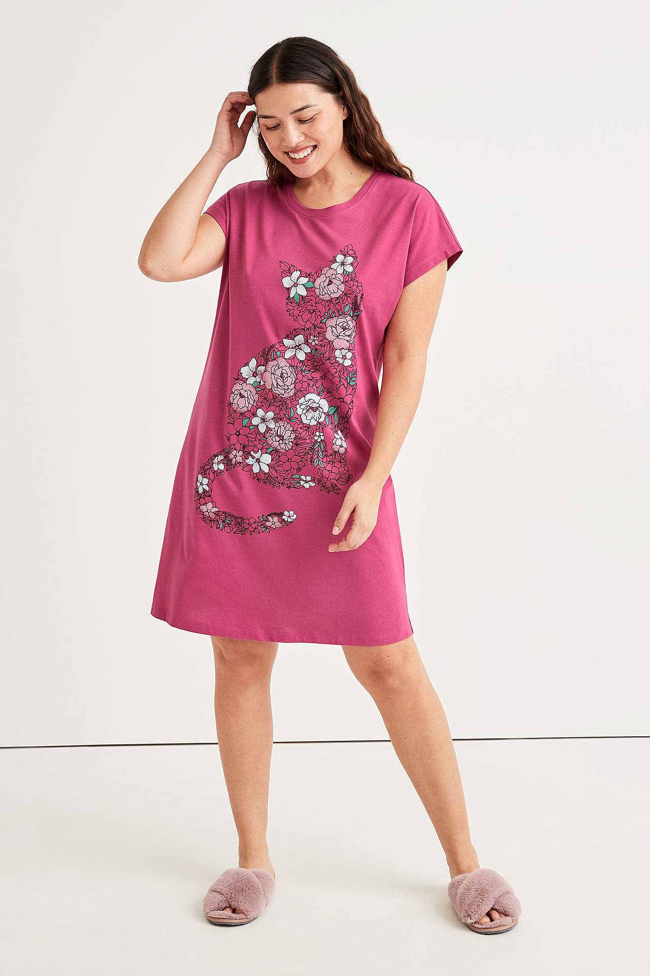 Nightdress in cotton Berit 2-pack