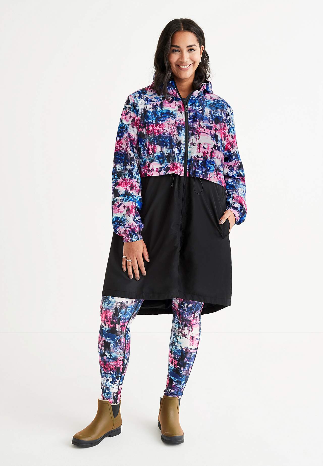 Patterned workout trousers