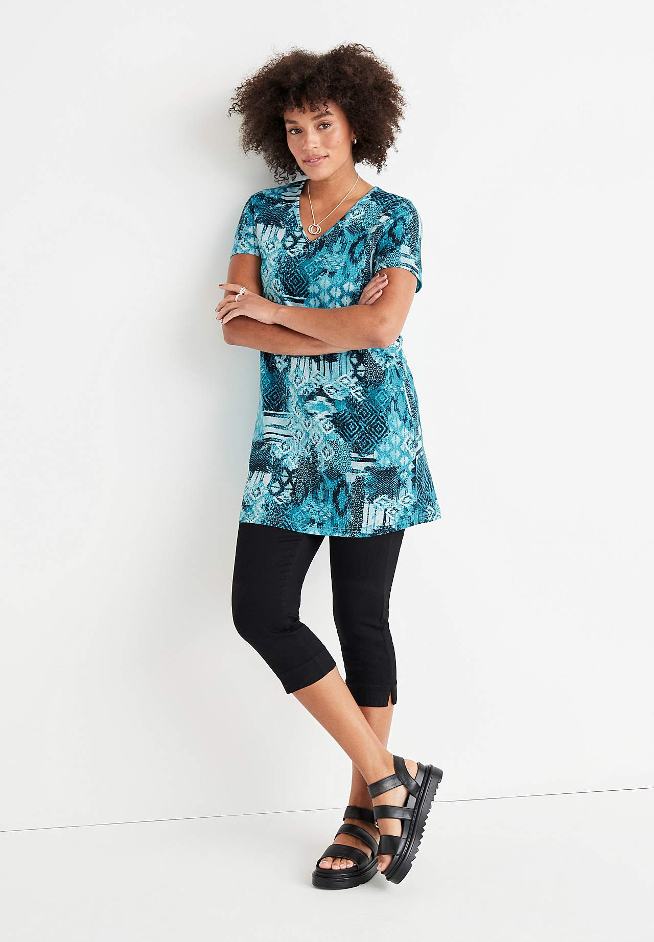 Short-sleeved jersey tuniq 2-pack