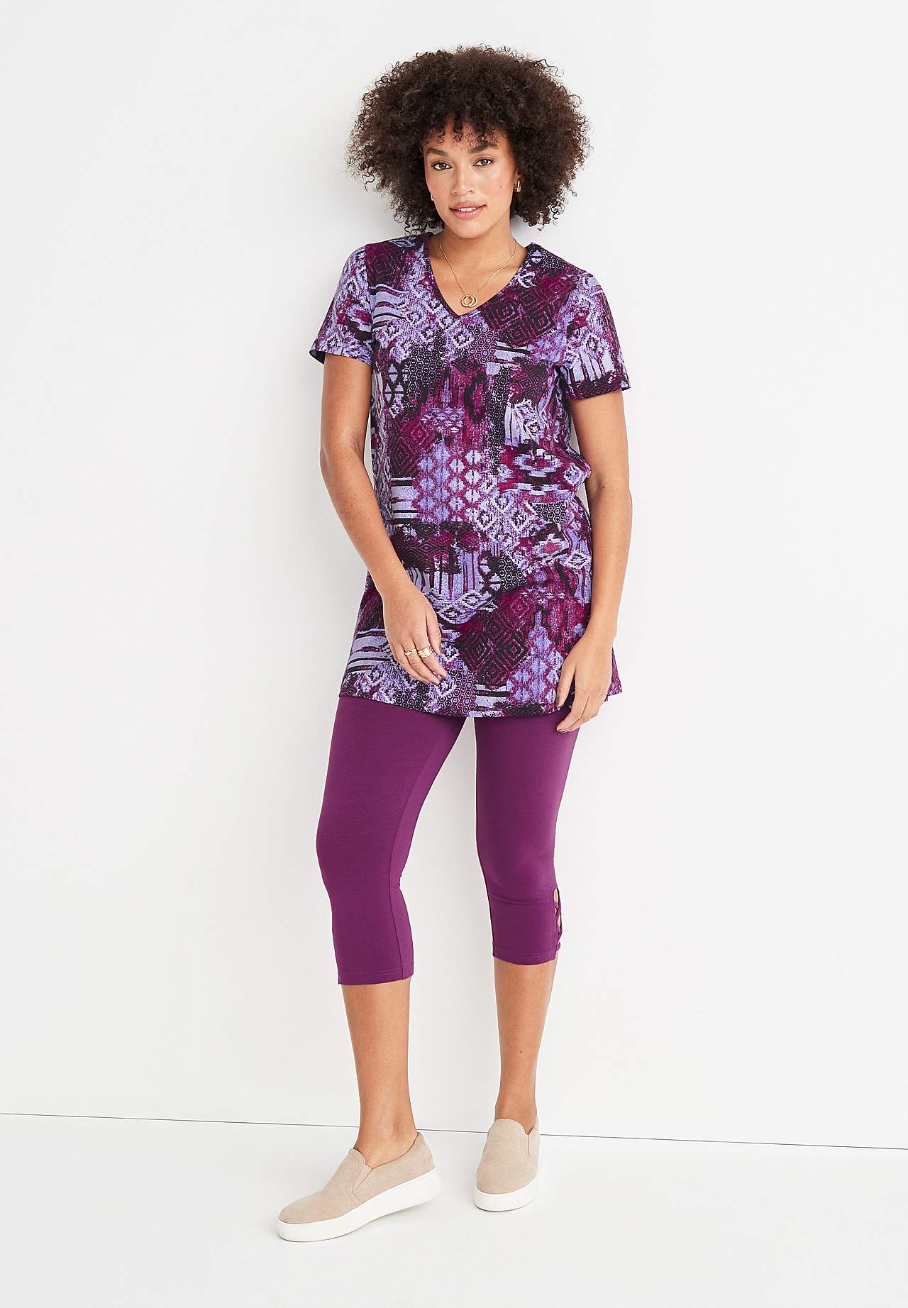 Short-sleeved jersey tuniq 2-pack